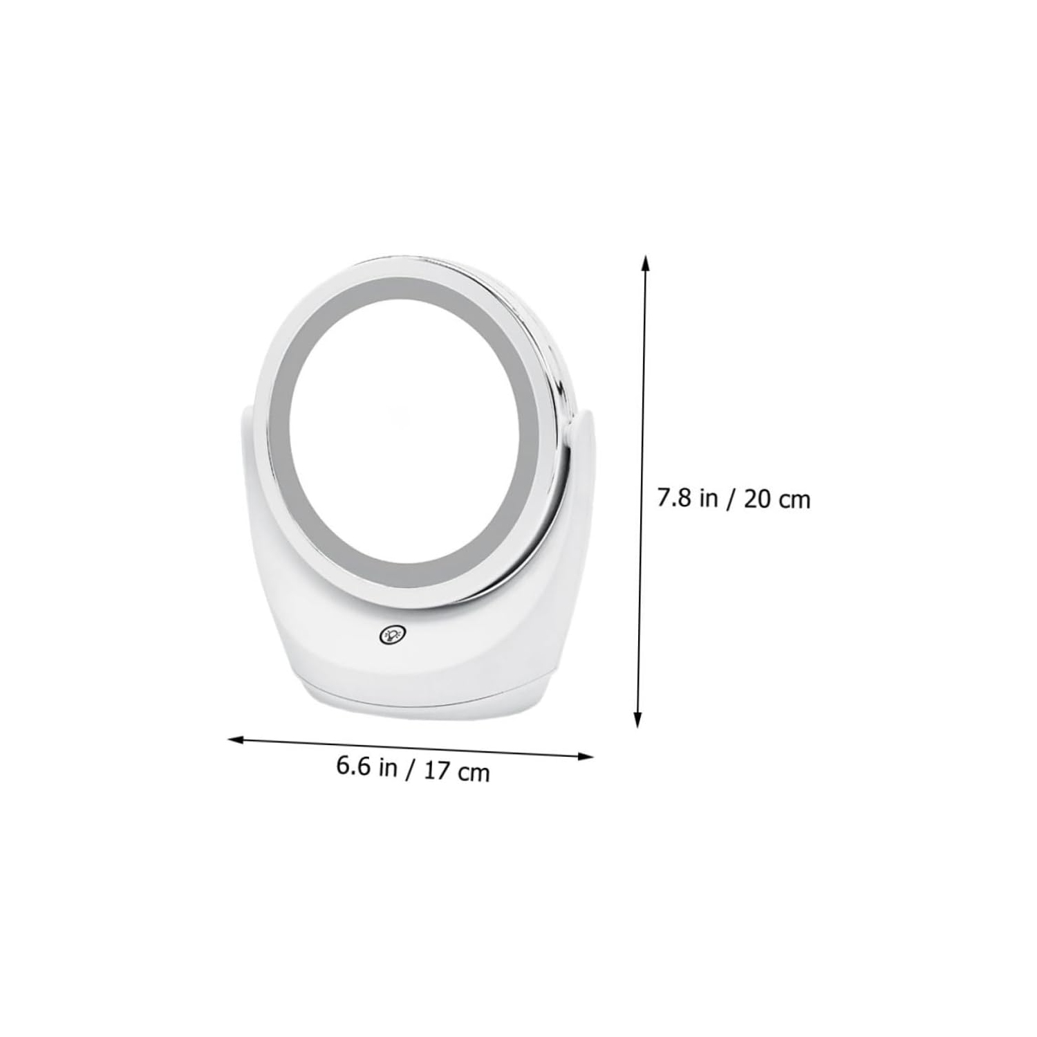 Miroir de maquillage DEL à gradation intelligente avec miroir de pansement lumineux de bureau