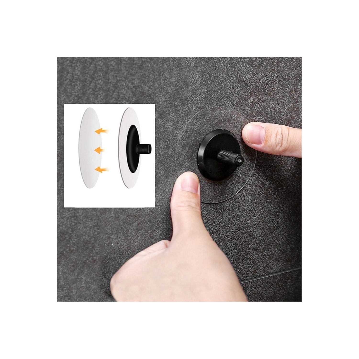 Le miroir de maquillage mural peut être tourné et replié dans le miroir d'appoint de la salle de bain sans avoir à perforer un miroir rond haute