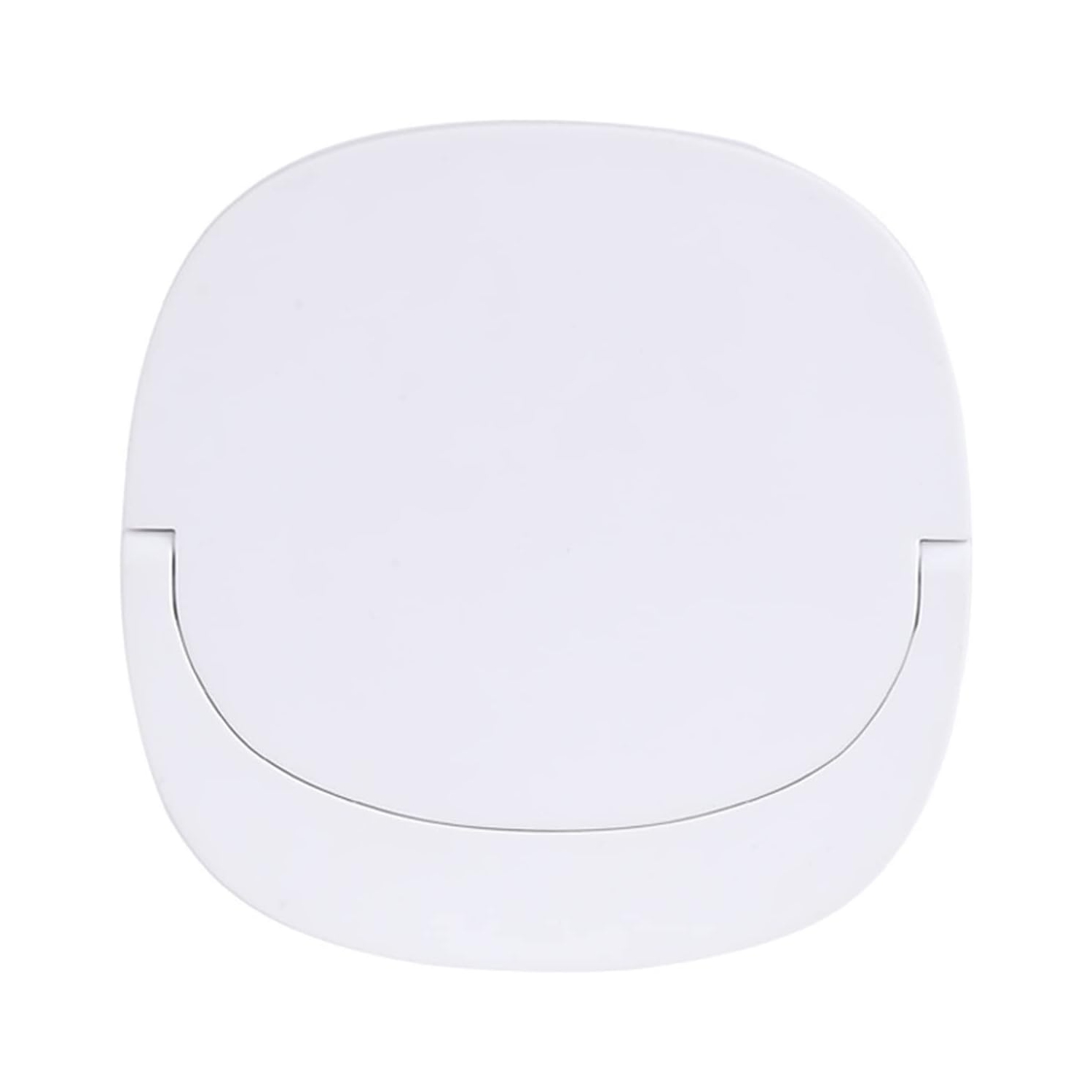 Miroir de maquillage portatif de beauté USB Veilleuse à main Miroir de maquillage à main - Blanc