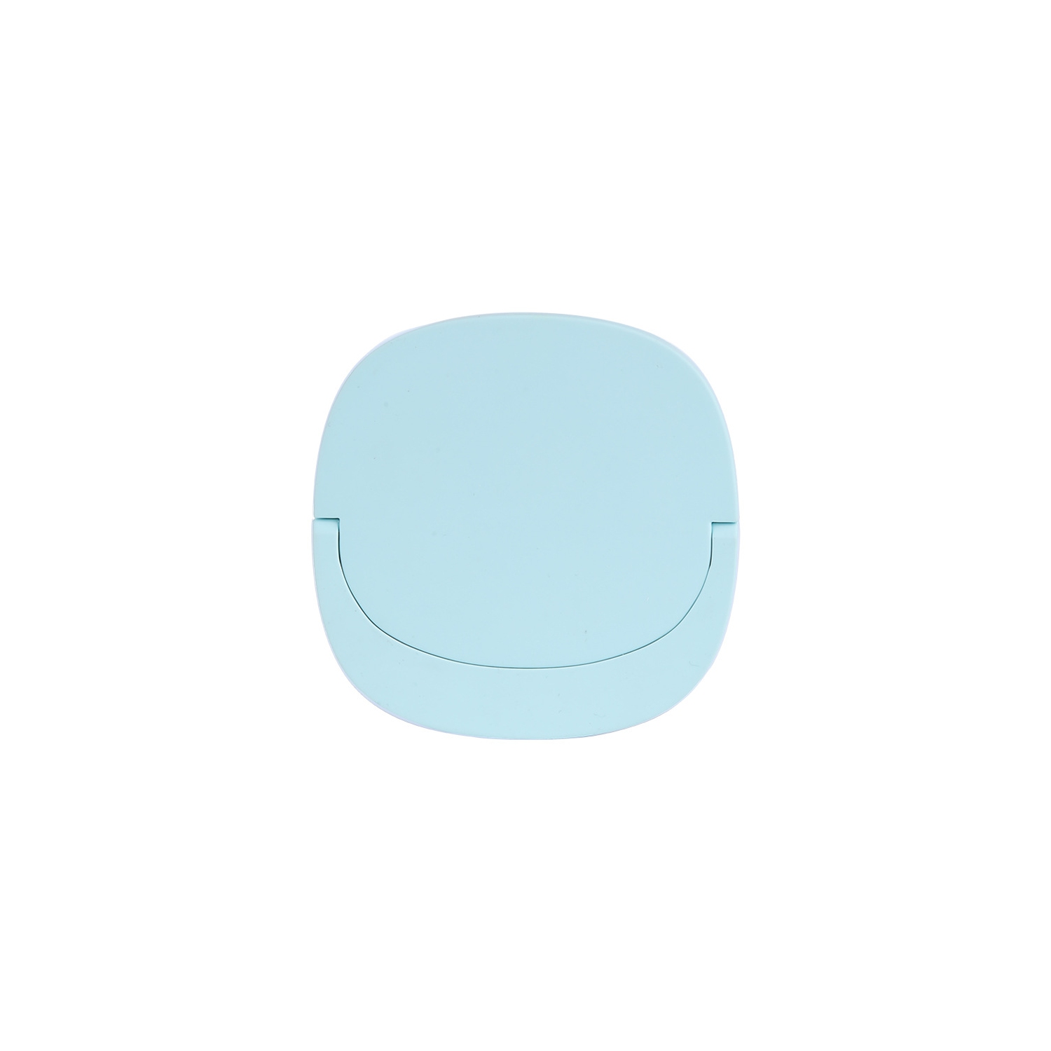 Miroir de maquillage portatif de beauté USB Veilleuse à main Miroir de maquillage de poche - Rose