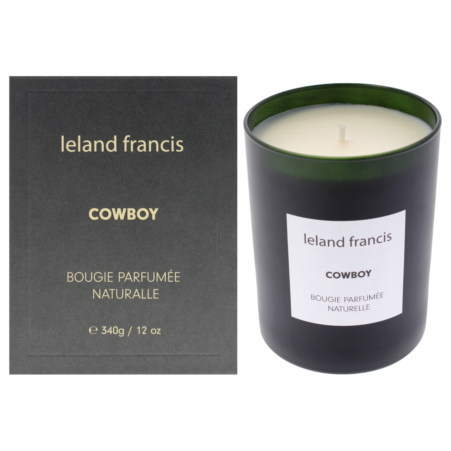 Bougie parfumée - Cowboy par Leland Francis pour Unisexe - 12&nbsp;oz Candle