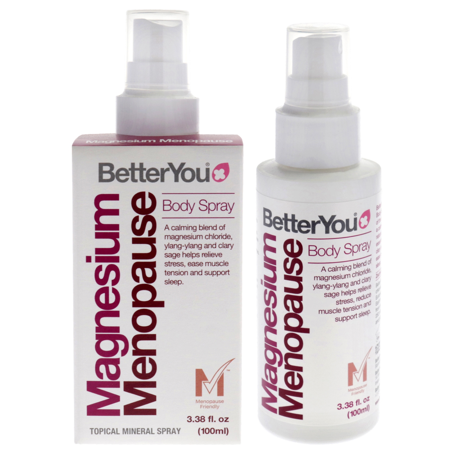 Menopause Body Spray by BetterYou for Women - 3.38 oz Body Spray