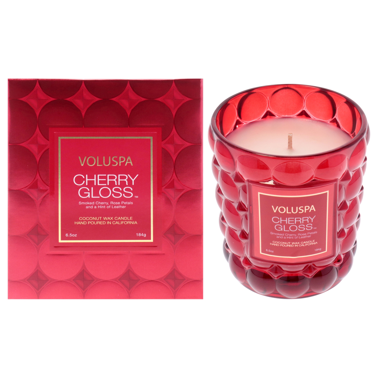 Cherry Gloss Classic par Voluspa pour unisexe - 6,5&nbsp;oz Candle