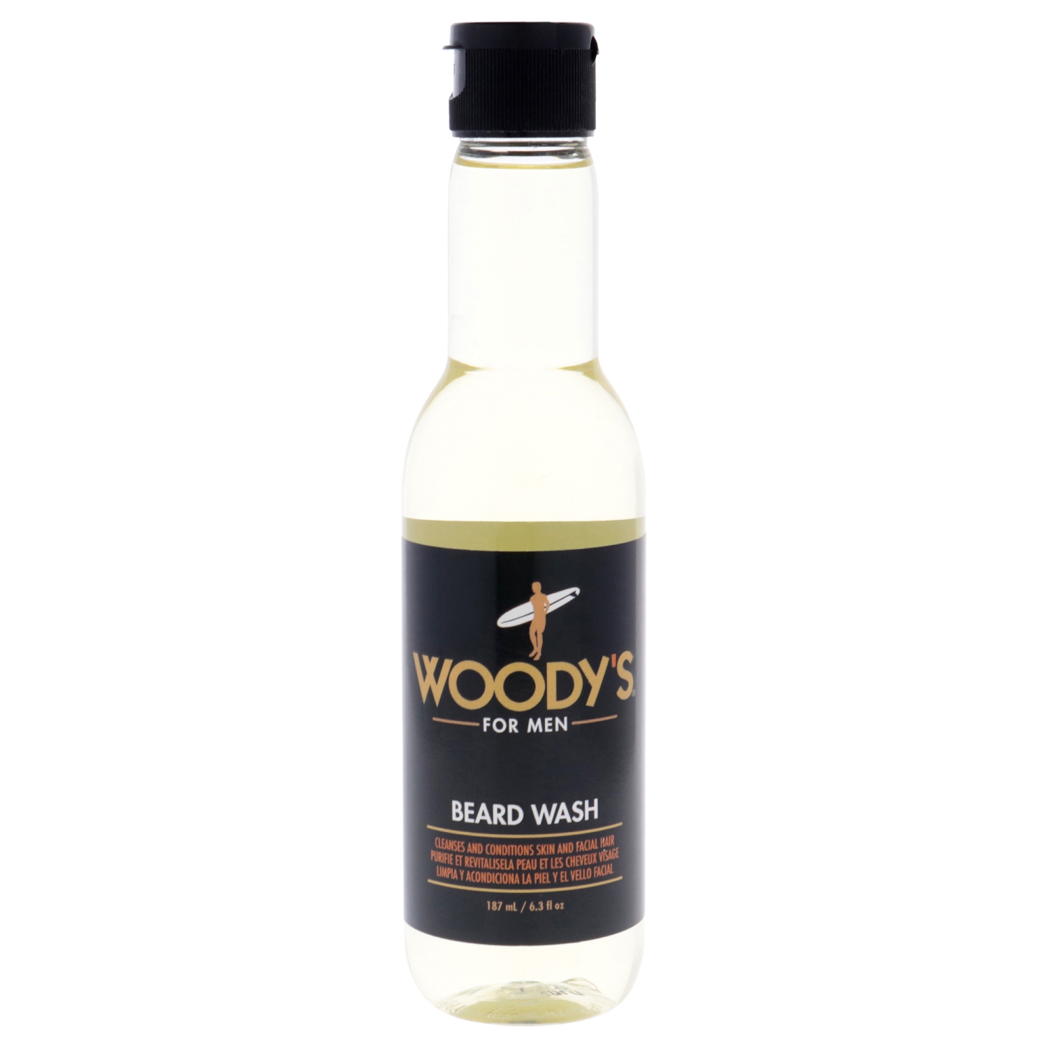 Beard Wash by Woodys for Men - 6.3 oz Beard Wash