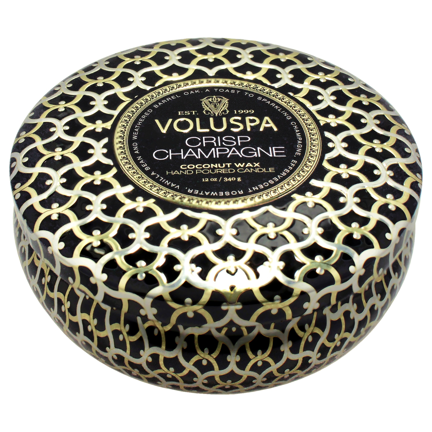 3 Wick Tin Candle - Crisp Champagne by Voluspa for Unisex - 12 oz Candle