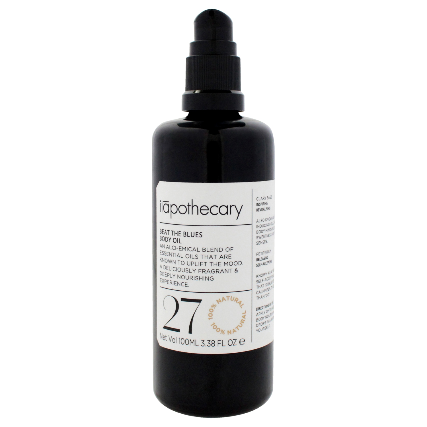 Beat The Blues Body Oil by Ilapothecary for Unisex - 3.38 oz Oil