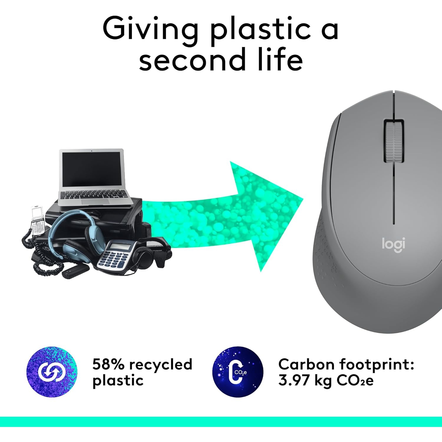 Refurbished Logitech M330 SILENT Wireless Mouse, 2.4GHz with USB Receiver, Optical Tracking, Quiet & Lightweight, Long Battery Life, for PC, Mac,