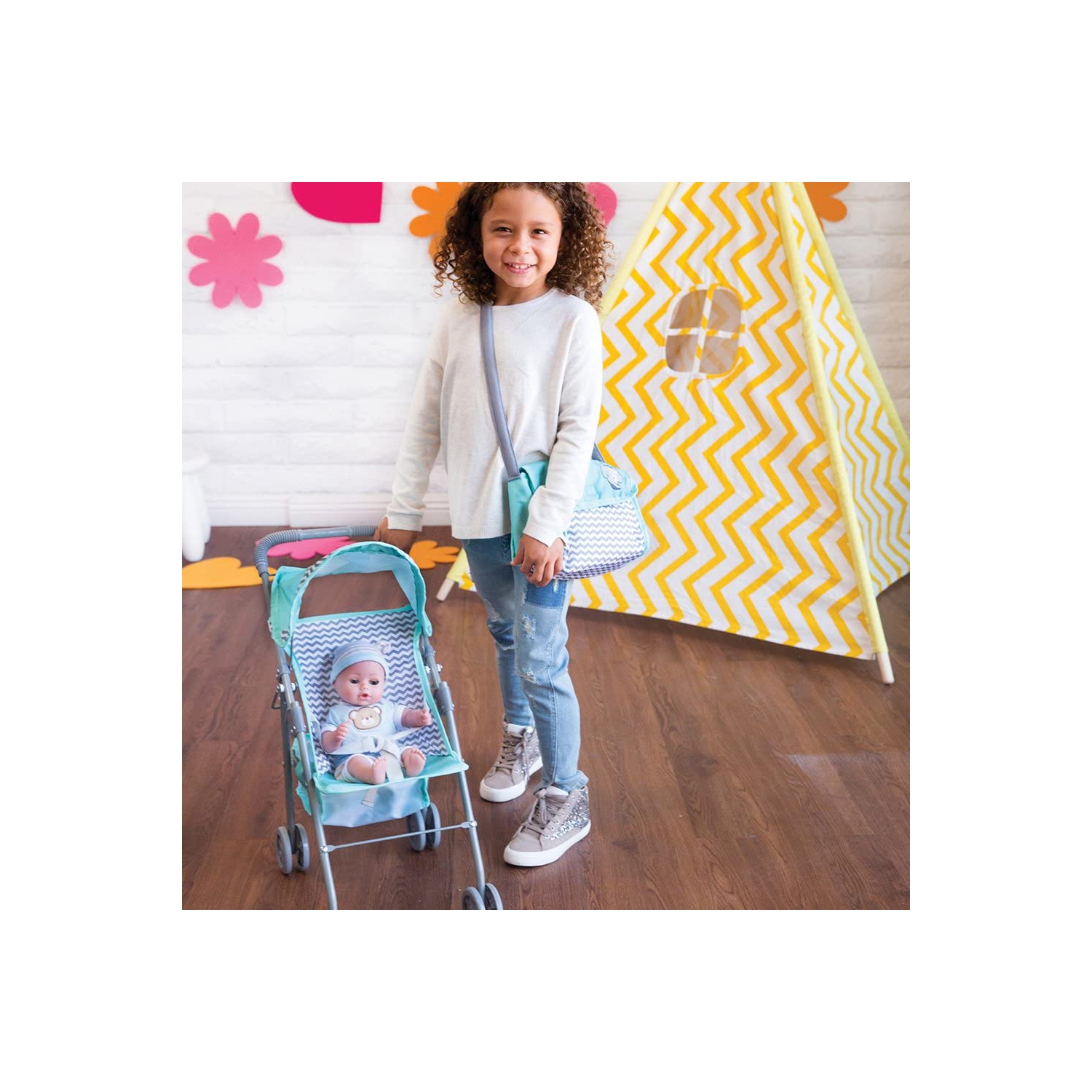 Stroller Zig Zag Medium Umbrella Toy 21+ Inches