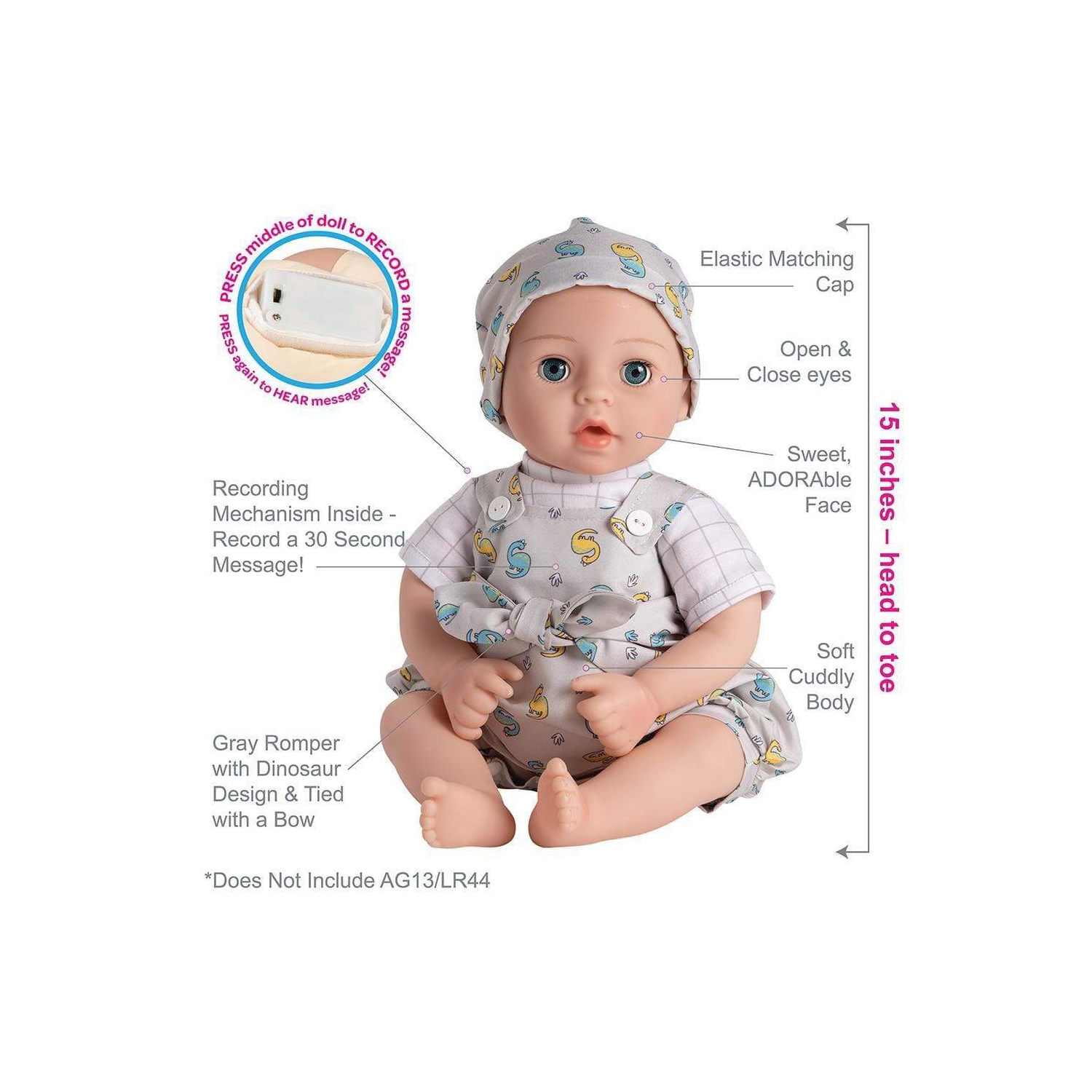 Bébé enveloppé Love Dearest d'Adora - 16 pi