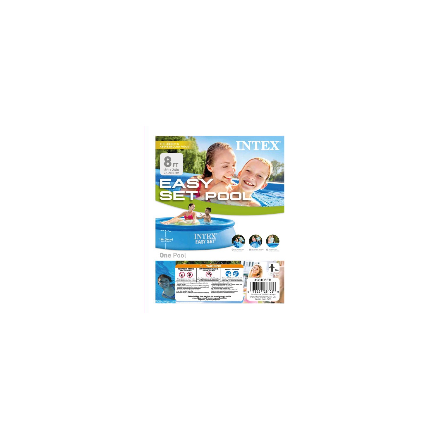 Intex 8Ft X 24In Easy Set Pool, Age: 6+