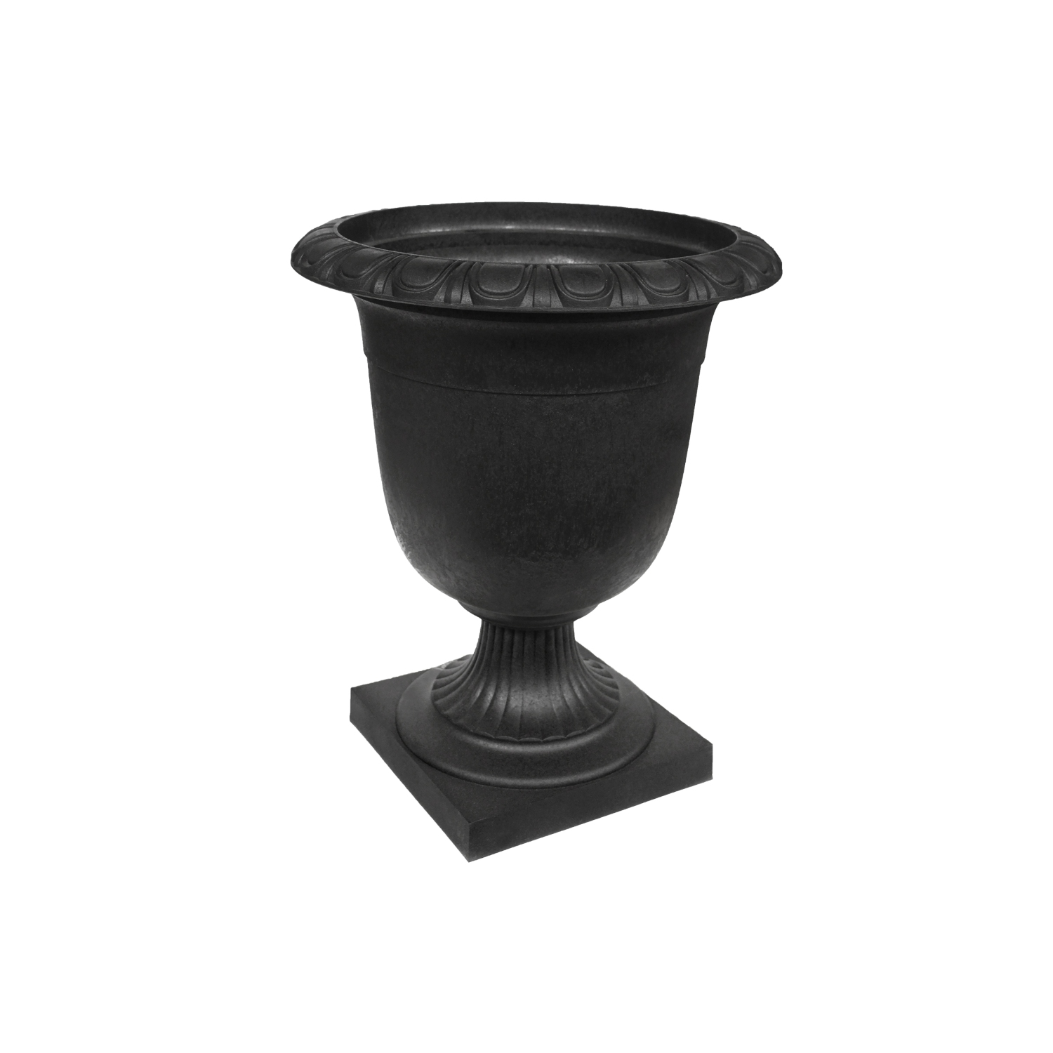 Tierra Verde 19" x 23" Crescendo Urn Planter In Slate, Made from recycled materials