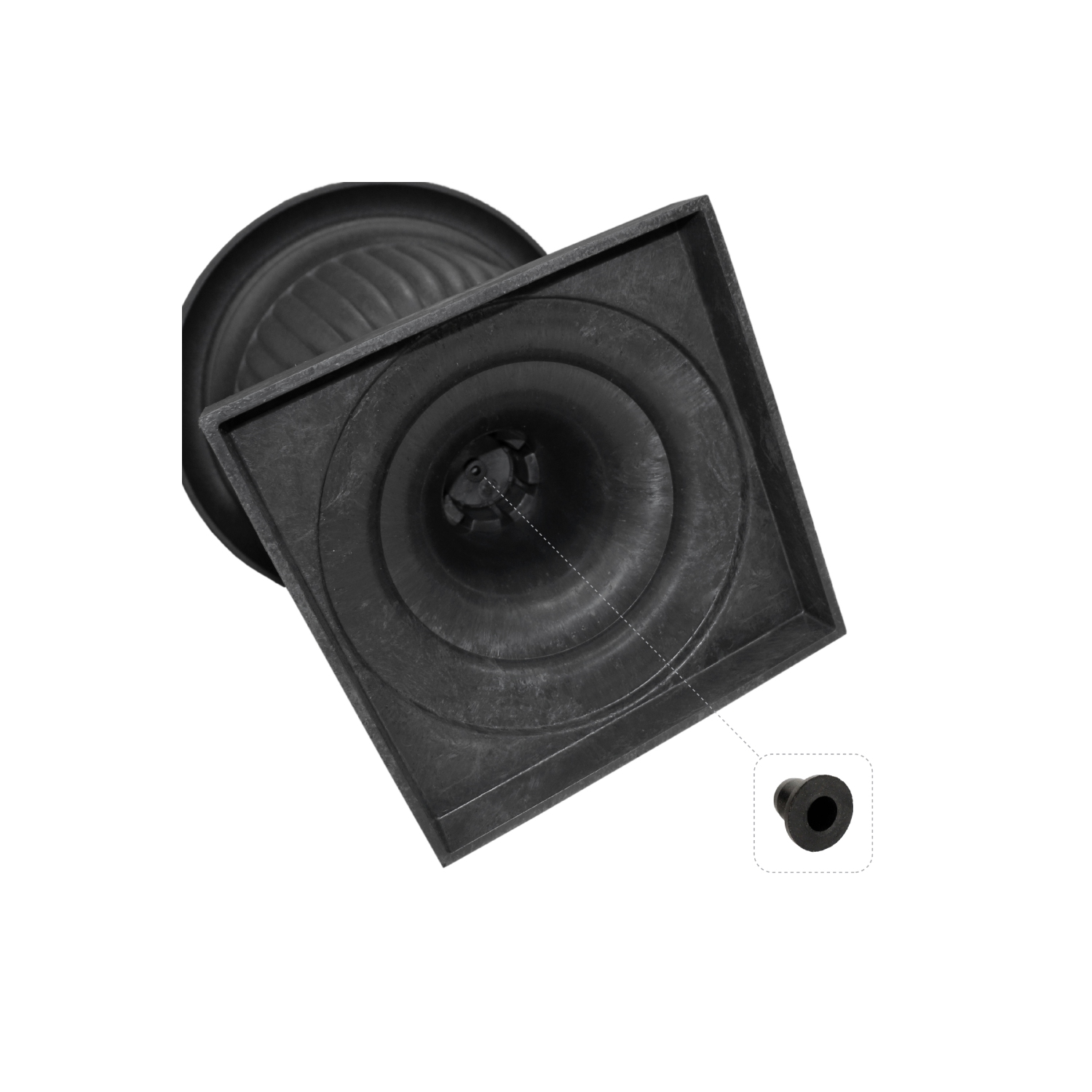 Tierra Verde 19" x 23" Crescendo Urn Planter In Slate, Made from recycled materials