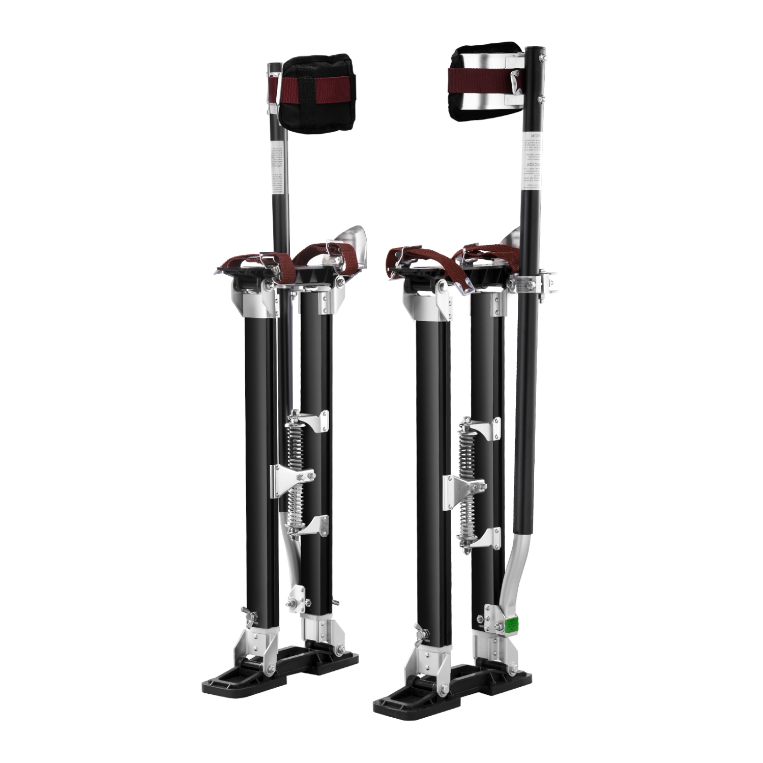 VEVOR 24''-40'' Drywall Stilts, Adjustable Aluminum Tool Stilts with Protective Knee Pads, Durable and Non-slip Work Stilts for Sheetrock Painting,