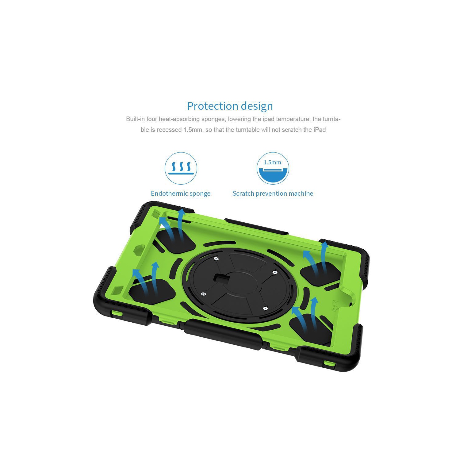 Convient à l'iPad tablette d'Apple, couverture de protection antichoc en silicone, étui de protection pour iPad, iPad mini 6 2021