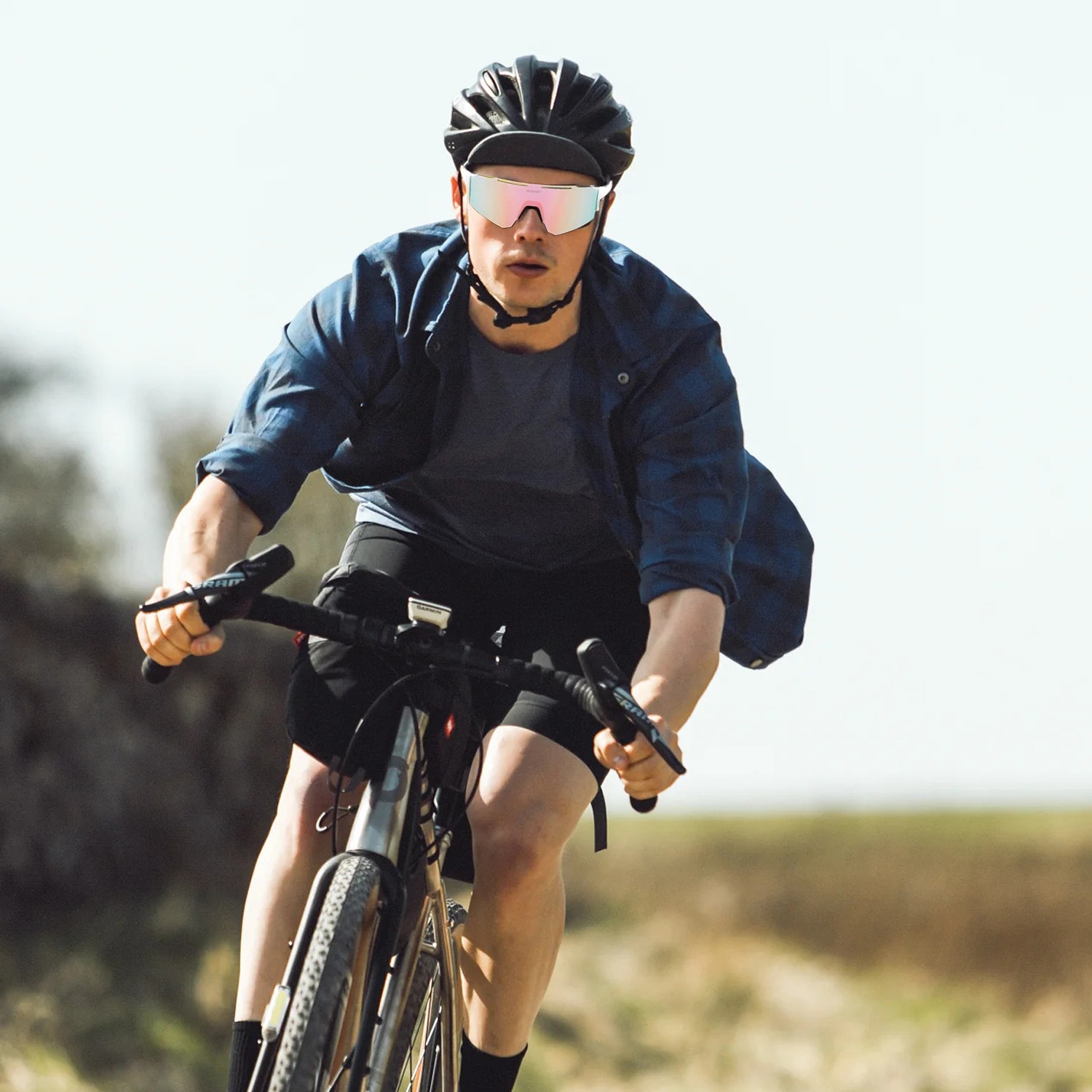 Lunettes de vélo Lunettes de sport polarisées Lentilles pour hommes et femmes pour la conduite de motocyclette