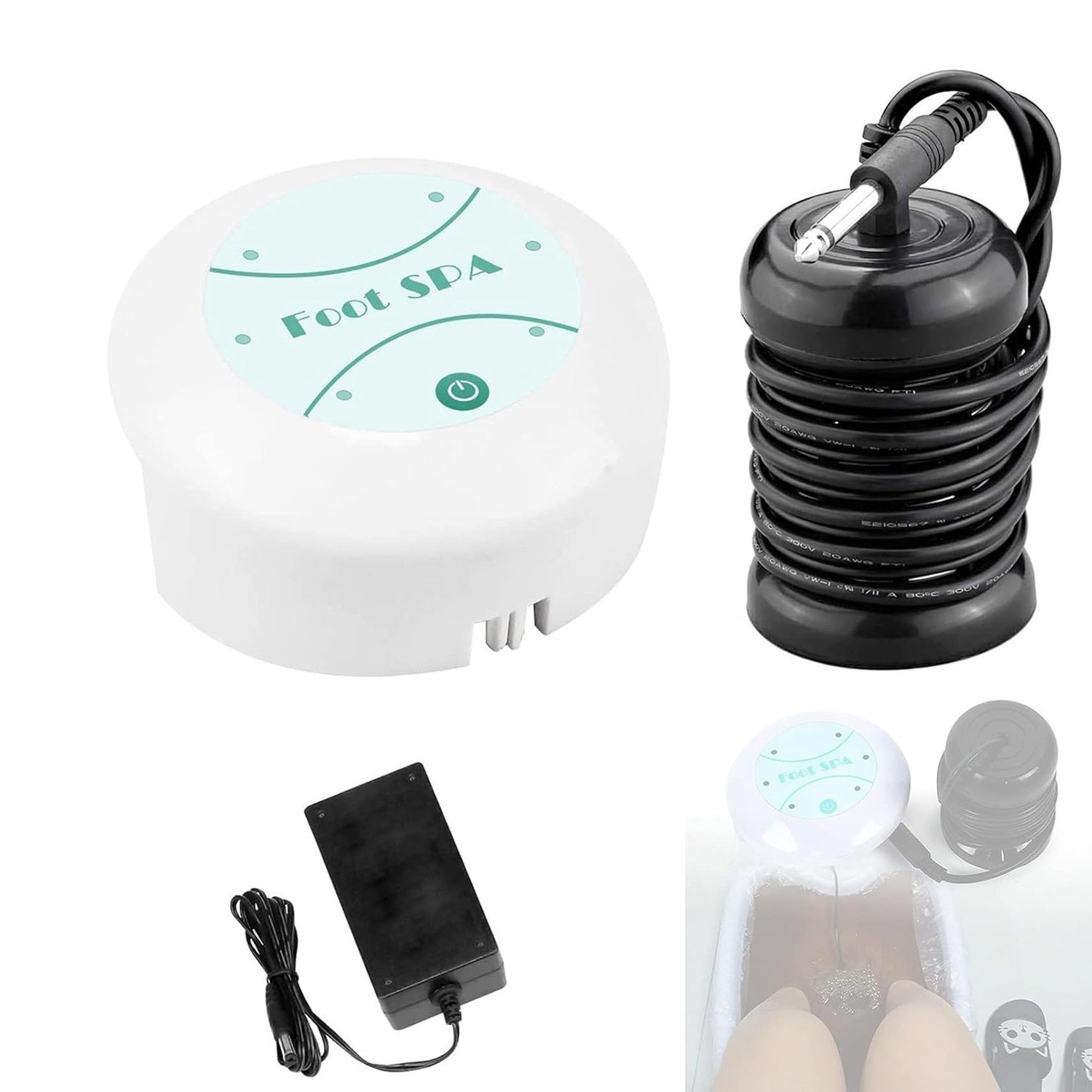 Portable All-in-One Detox Foot Massager, Home Health SPA Machine Foot Spa