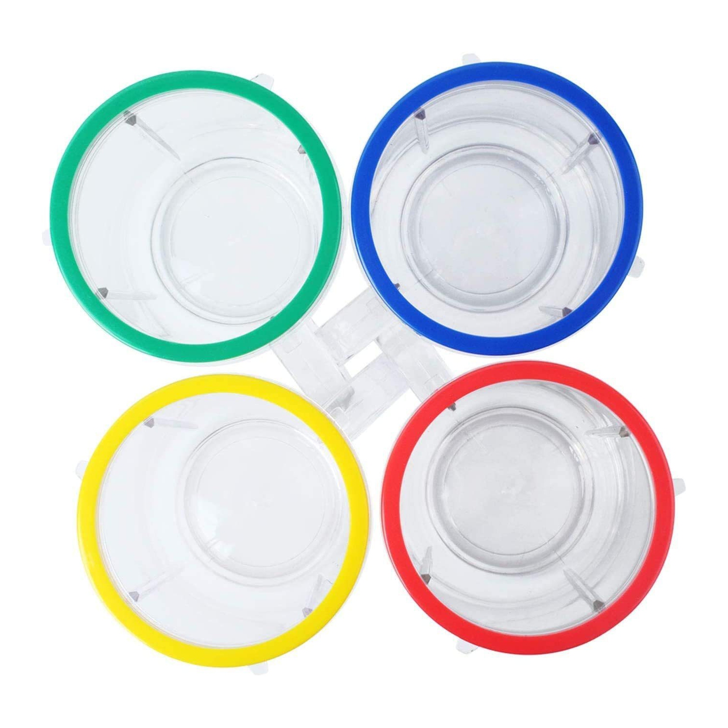 Paquet de 4&nbsp;tasses 16&nbsp;oz compatibles avec le mélangeur Magic Bullet Centrifugeuse 250&nbsp;W MB-1001&nbsp;tasses de fête avec anneaux