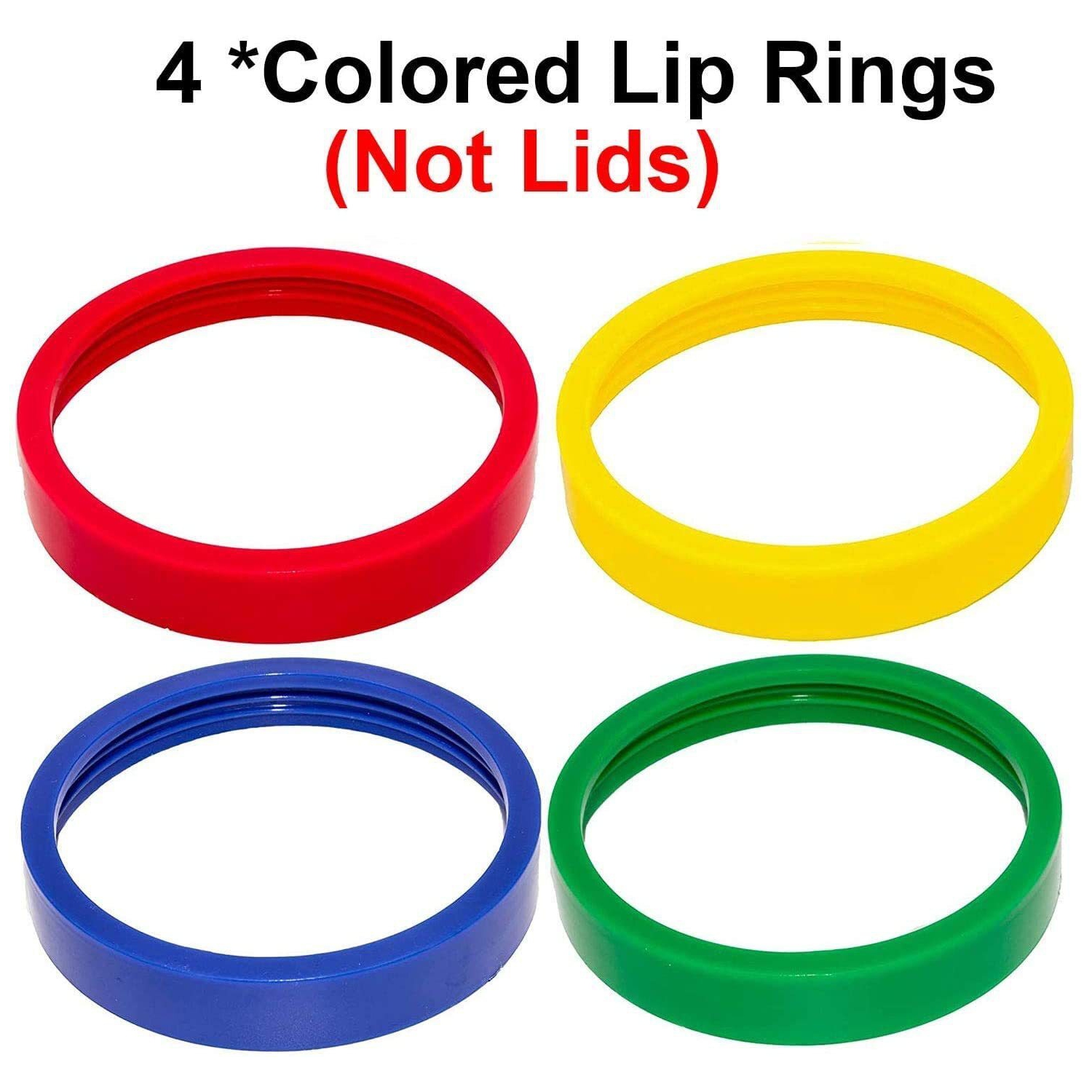 Paquet de 4&nbsp;tasses 16&nbsp;oz compatibles avec le mélangeur Magic Bullet Centrifugeuse 250&nbsp;W MB-1001&nbsp;tasses de fête avec anneaux