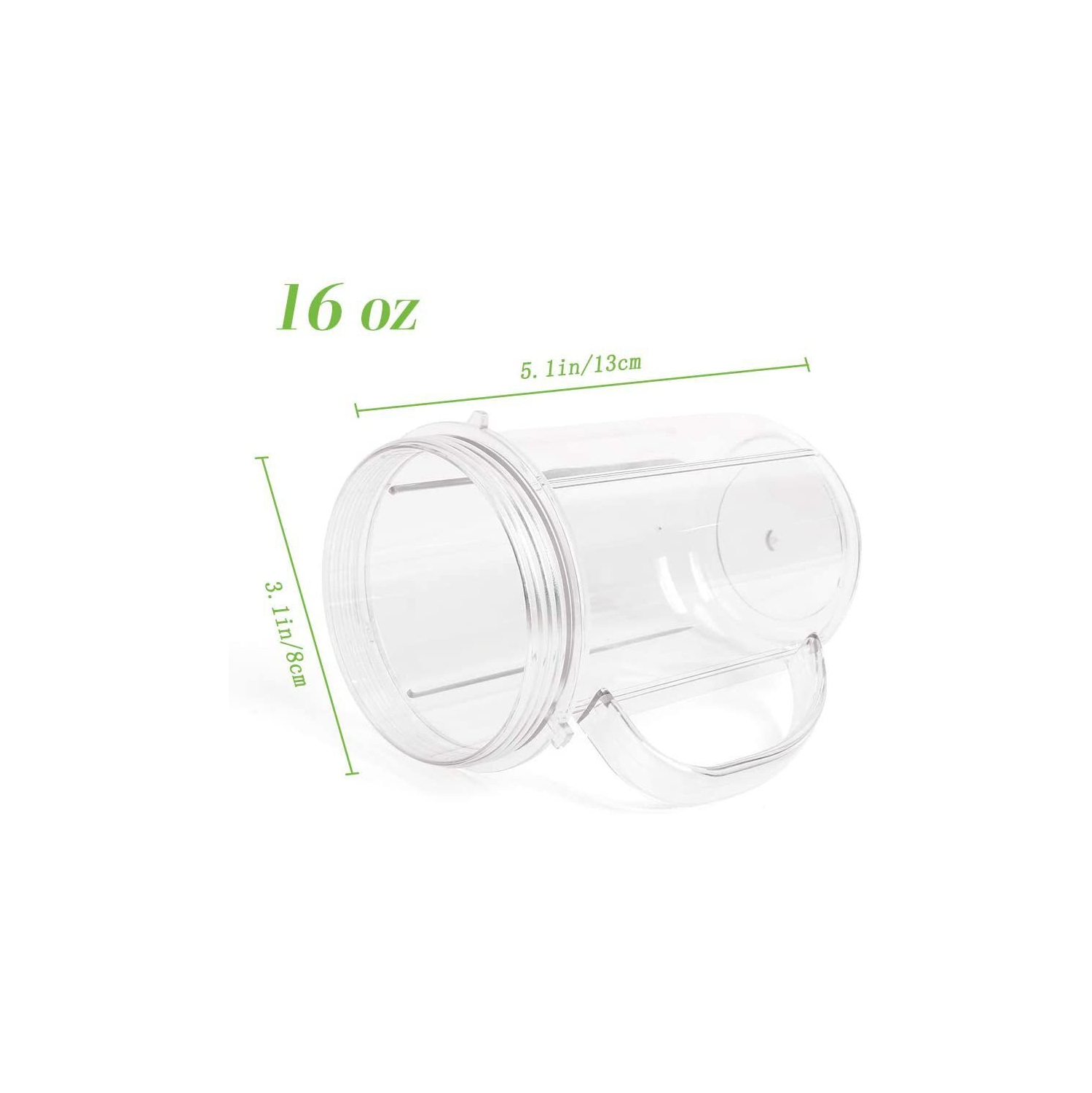 Paquet de 4&nbsp;tasses 16&nbsp;oz compatibles avec le mélangeur Magic Bullet Centrifugeuse 250&nbsp;W MB-1001&nbsp;tasses de fête avec anneaux