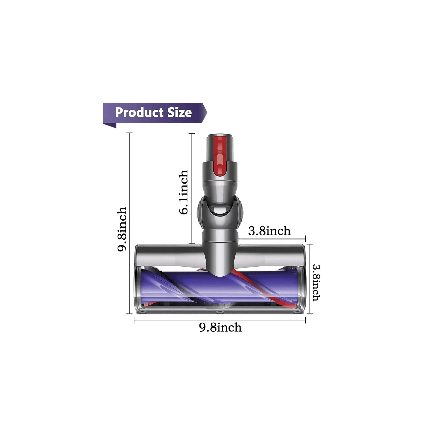 Tête d'aspirateur électrique à entraînement direct pour aspirateur V7 V8 V10 V11 de Dyson Pièces de brosse à rouleau à poils
