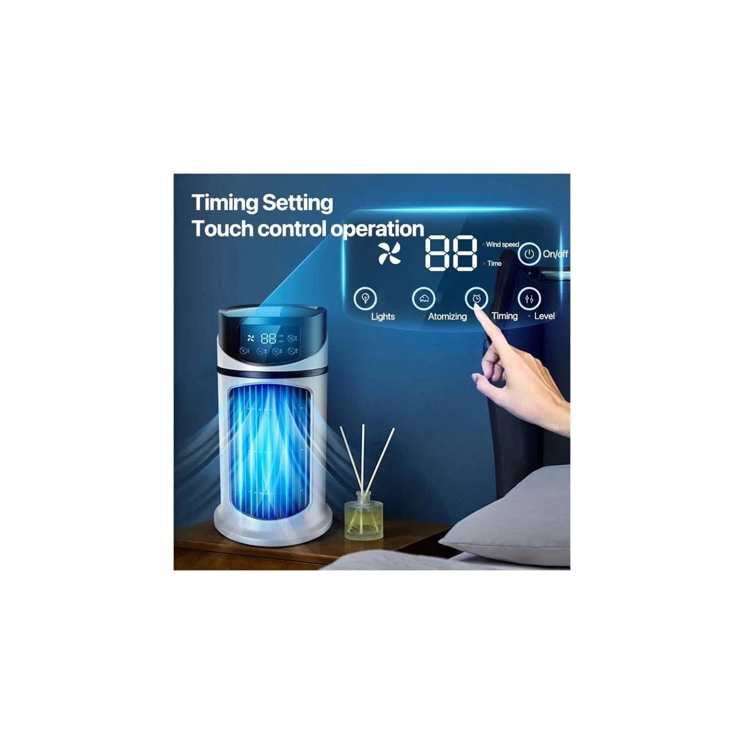 Portable Air Conditioner USB Mini Air Conditioner Fan Air Cooler Fan Water Cooling Fan Air Conditioning air cooler For Home Office