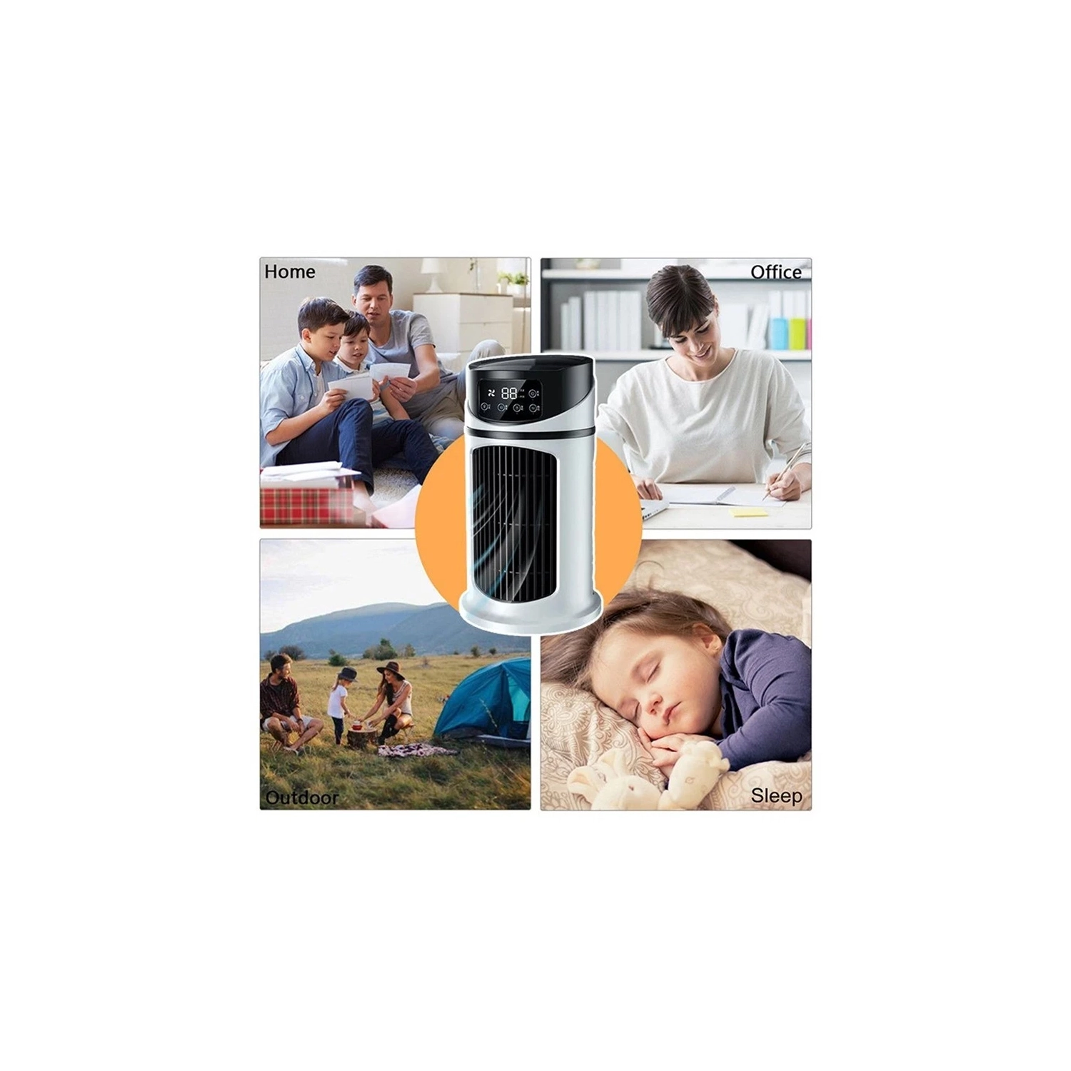 Portable Air Conditioner USB Mini Air Conditioner Fan Air Cooler Fan Water Cooling Fan Air Conditioning air cooler For Home Office