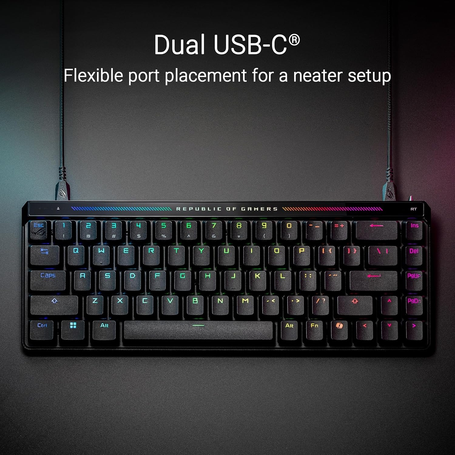 Clavier de jeu 65 % ROG Falchion Ace HFX d'ASUS – Commutateur magnétique