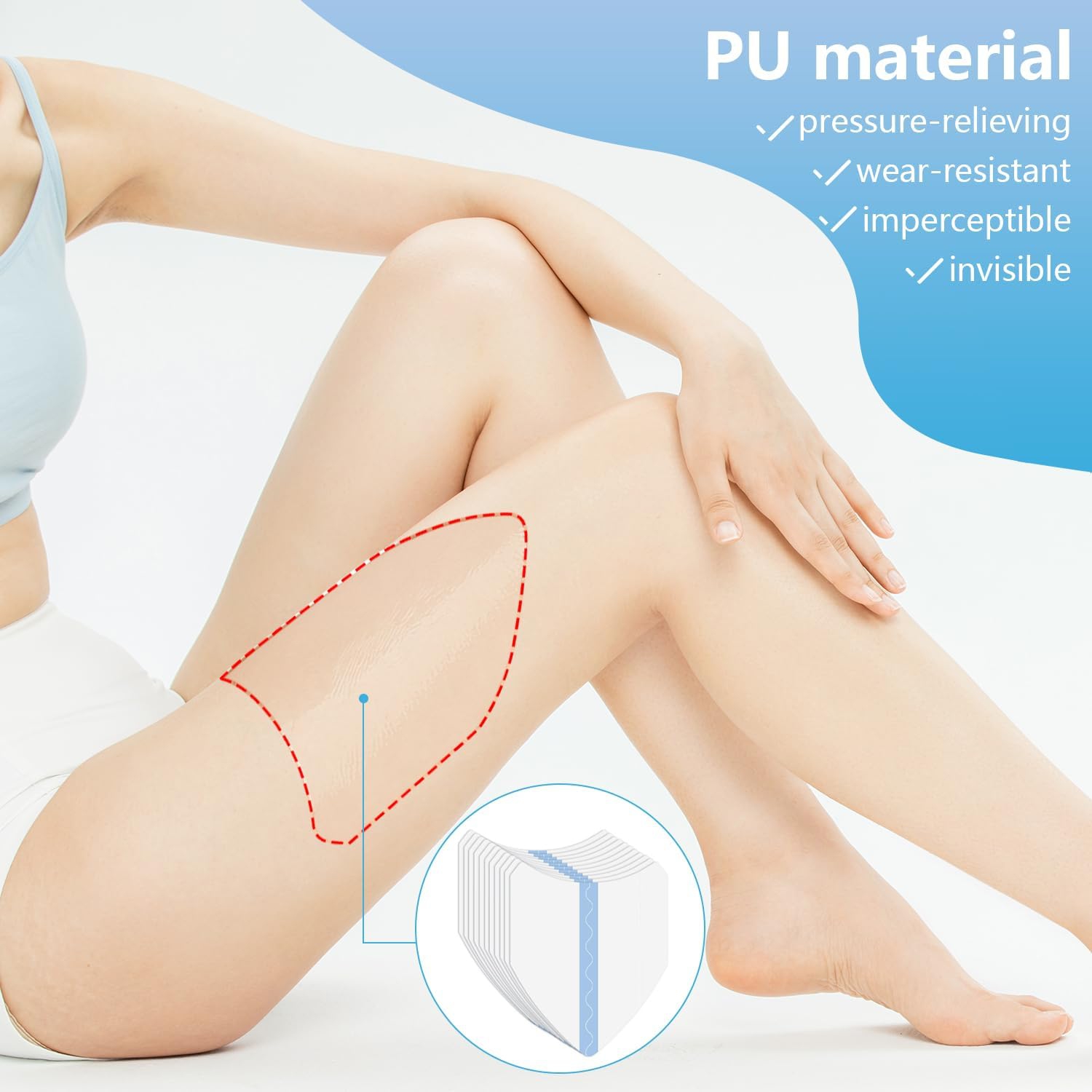 30PCS Instant Lift Patch for Legs,Nip Lift Patches Legs for Sagging Skin,Invisible Waterproof Adhesive Body Tape,Transparent Anti-Chafing Skin