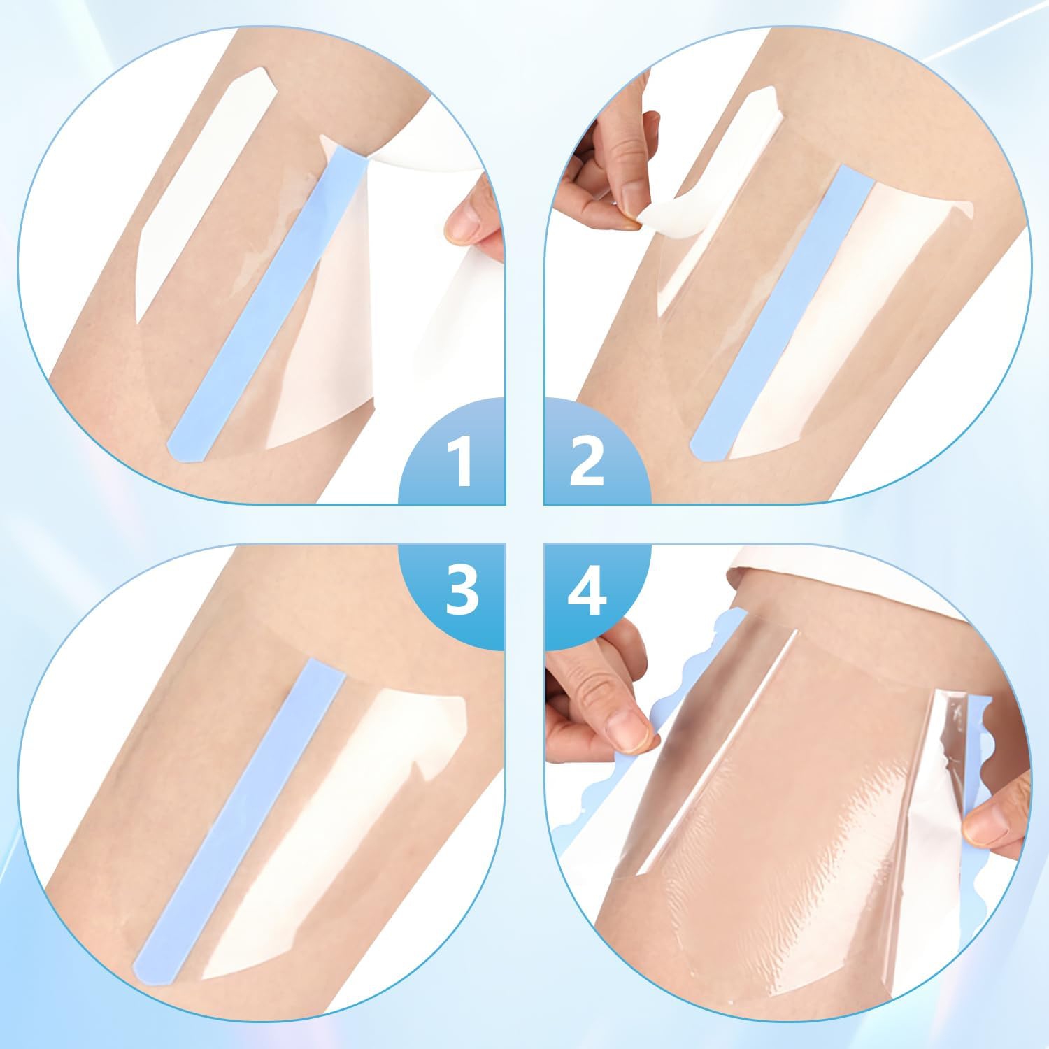 30PCS Instant Lift Patch for Legs,Nip Lift Patches Legs for Sagging Skin,Invisible Waterproof Adhesive Body Tape,Transparent Anti-Chafing Skin