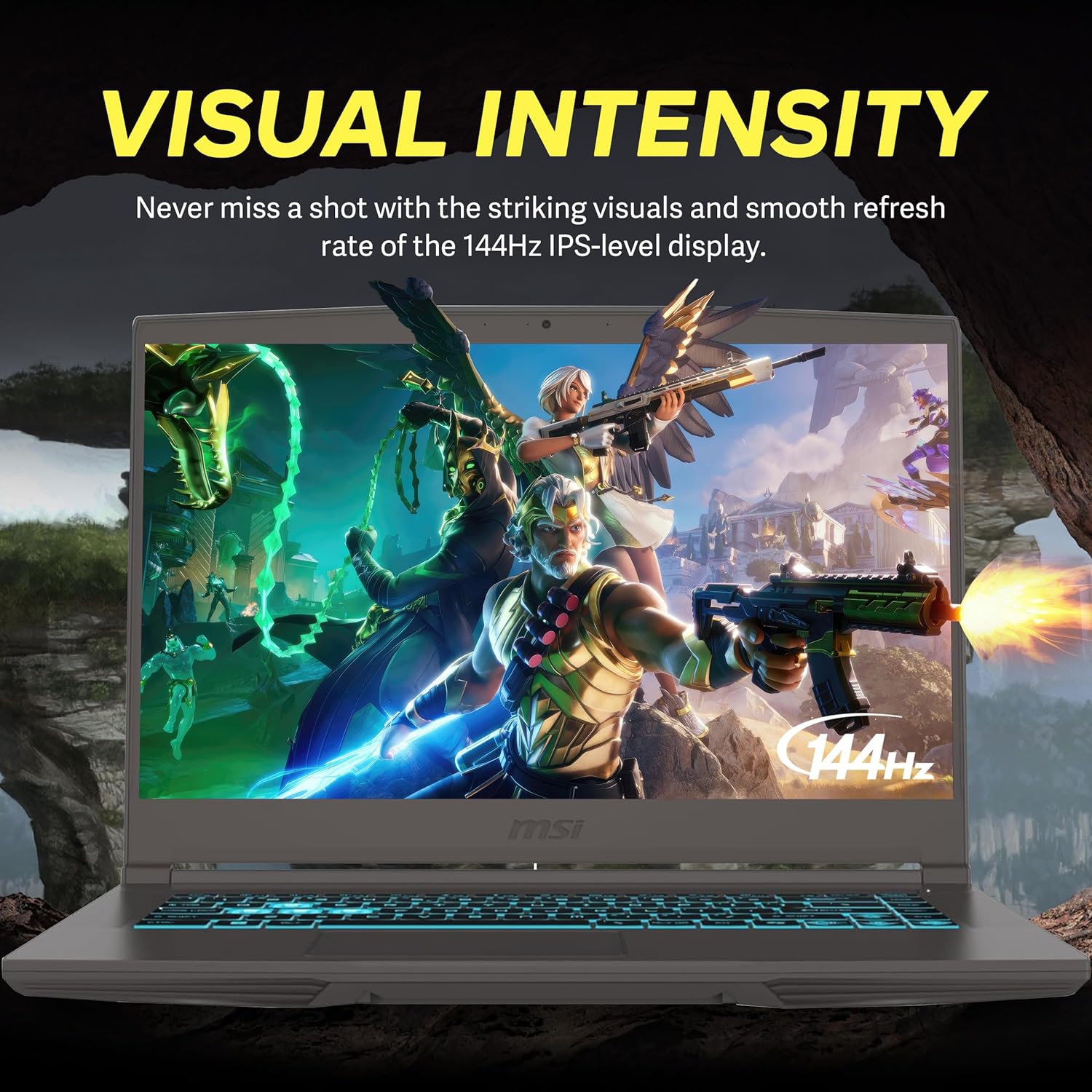 MSI Thin15 15.6” FHD 144Hz Gaming Laptop, Intel i5-12450H,1TB PCIe SSD, 16GB RAM, NVIDIA GeForce RTX 2050, Backlit Keyboard, WiFi 6, Win 11 Pro,