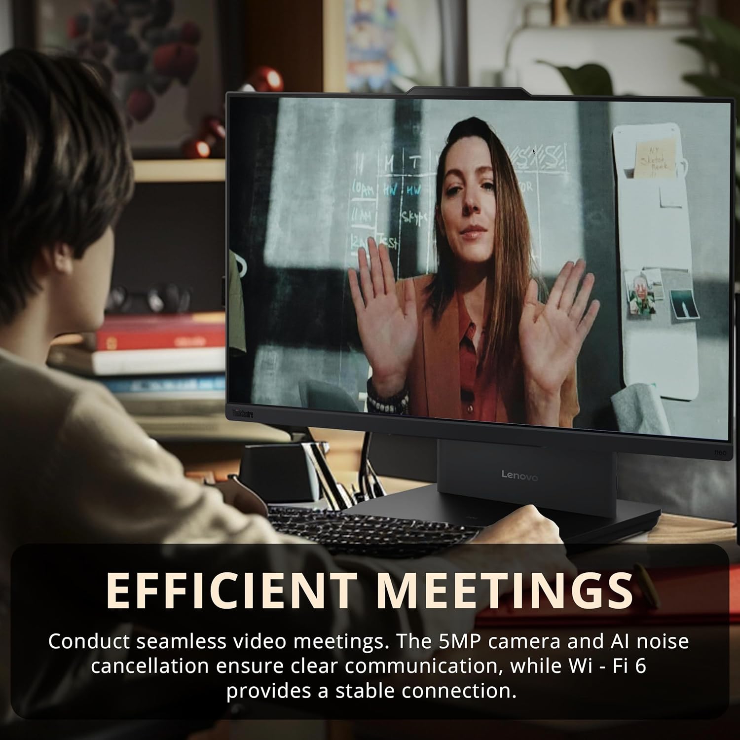 Lenovo ThinkCentre Business All-in-One Desktop, 23.8" FHD Display,Intel i7-13620H,672GB Storage(512GB SSD+160GB Docking Station Set),16GB