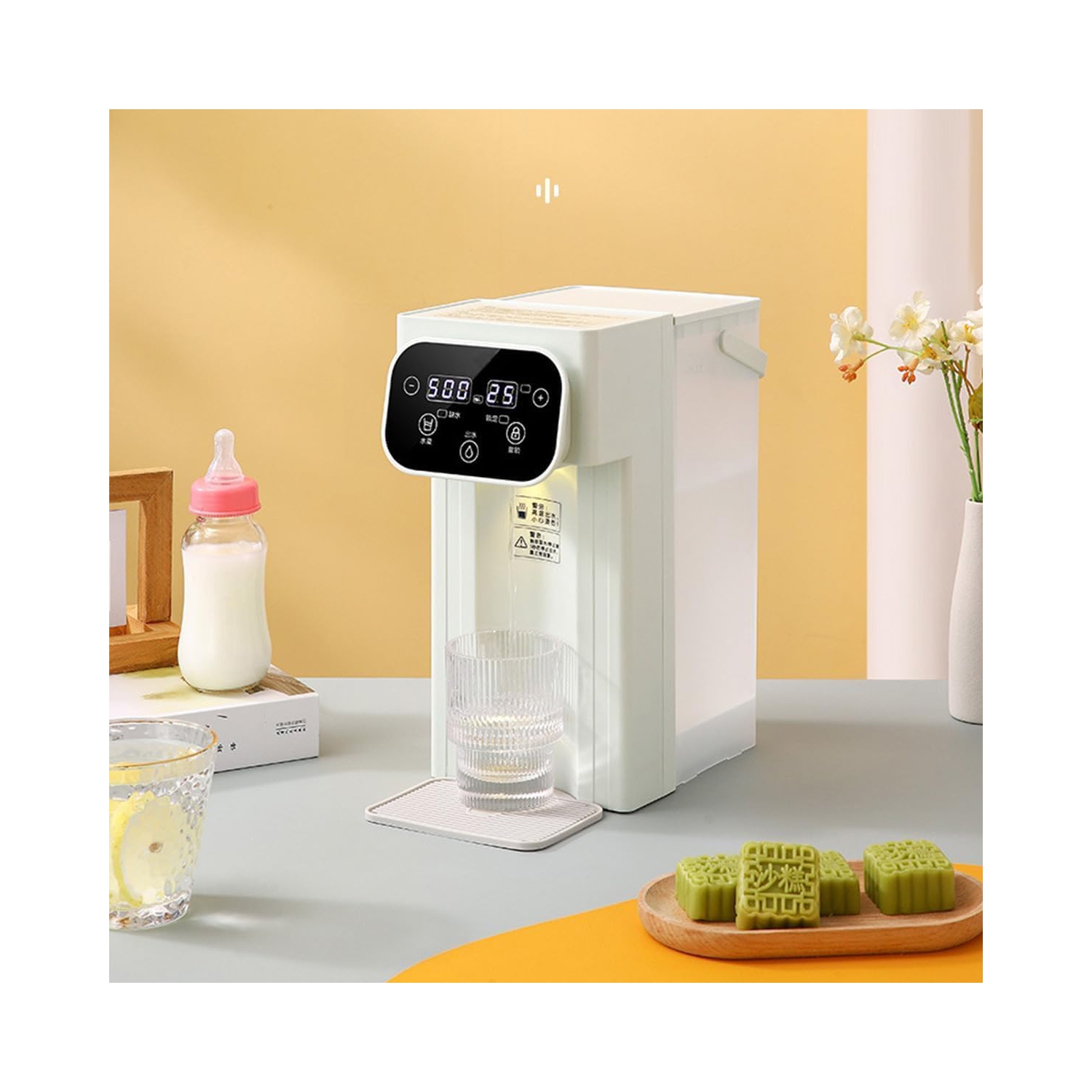 Dual green screen smart instant hot water dispenser - 8 levels of precise water volume, 12 levels of temperature adjustment, filtered instant hot