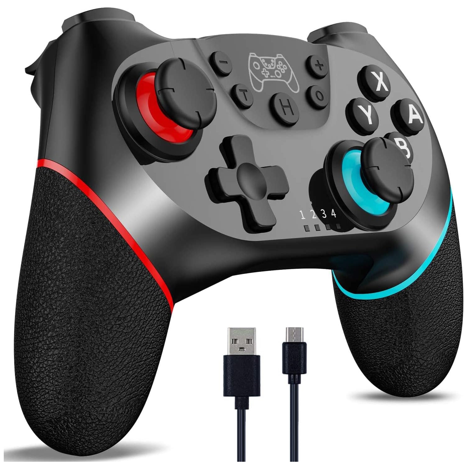 [2025 New Version] CuleedTec Wireless Switch Controller, Switch Pro Controller Compatible with Switch/Lite/OLED, Manette Switch Remote Gamepad with 6-Axis Gyro, Dual Motors, Wake-