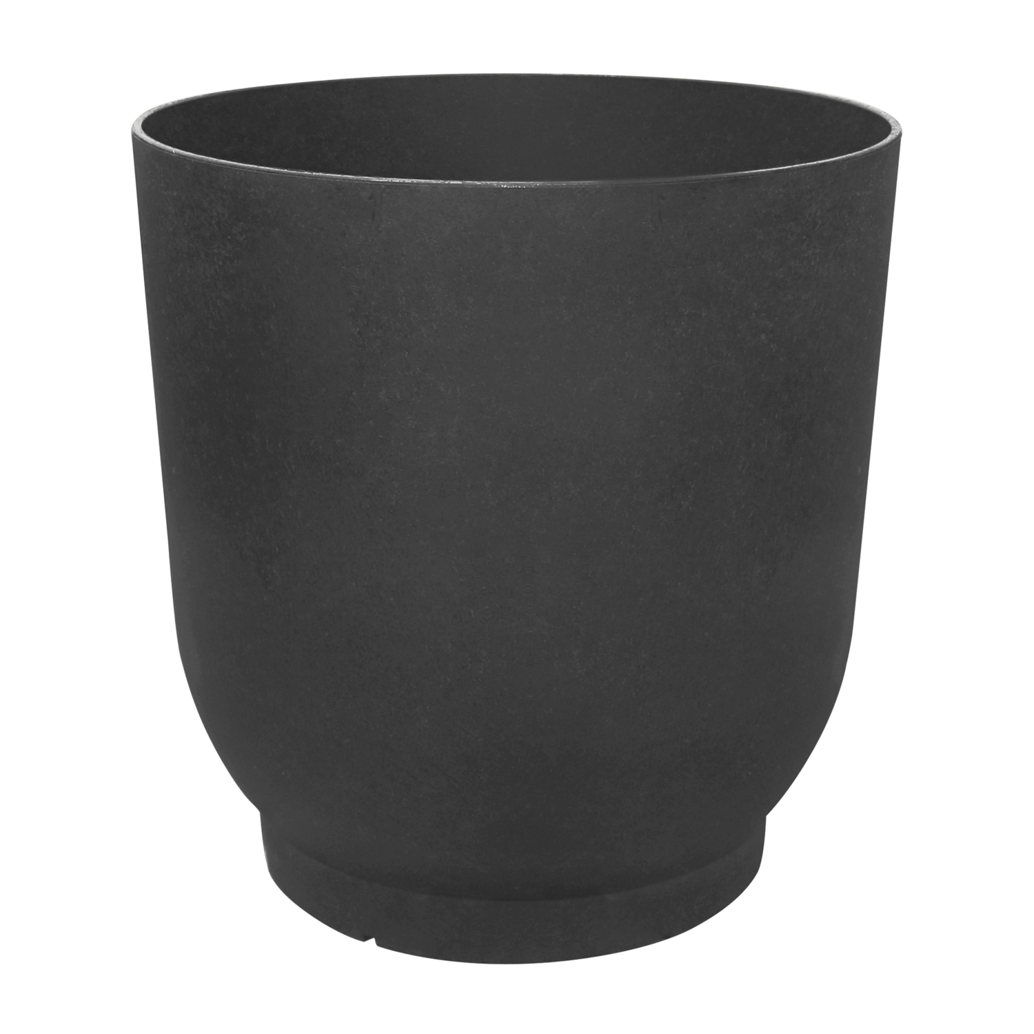Tierra Verde 21in W x 20in H Florencia Modern Round X-Large Self-Watering Indoor/Outdoor Statement Planter, Black