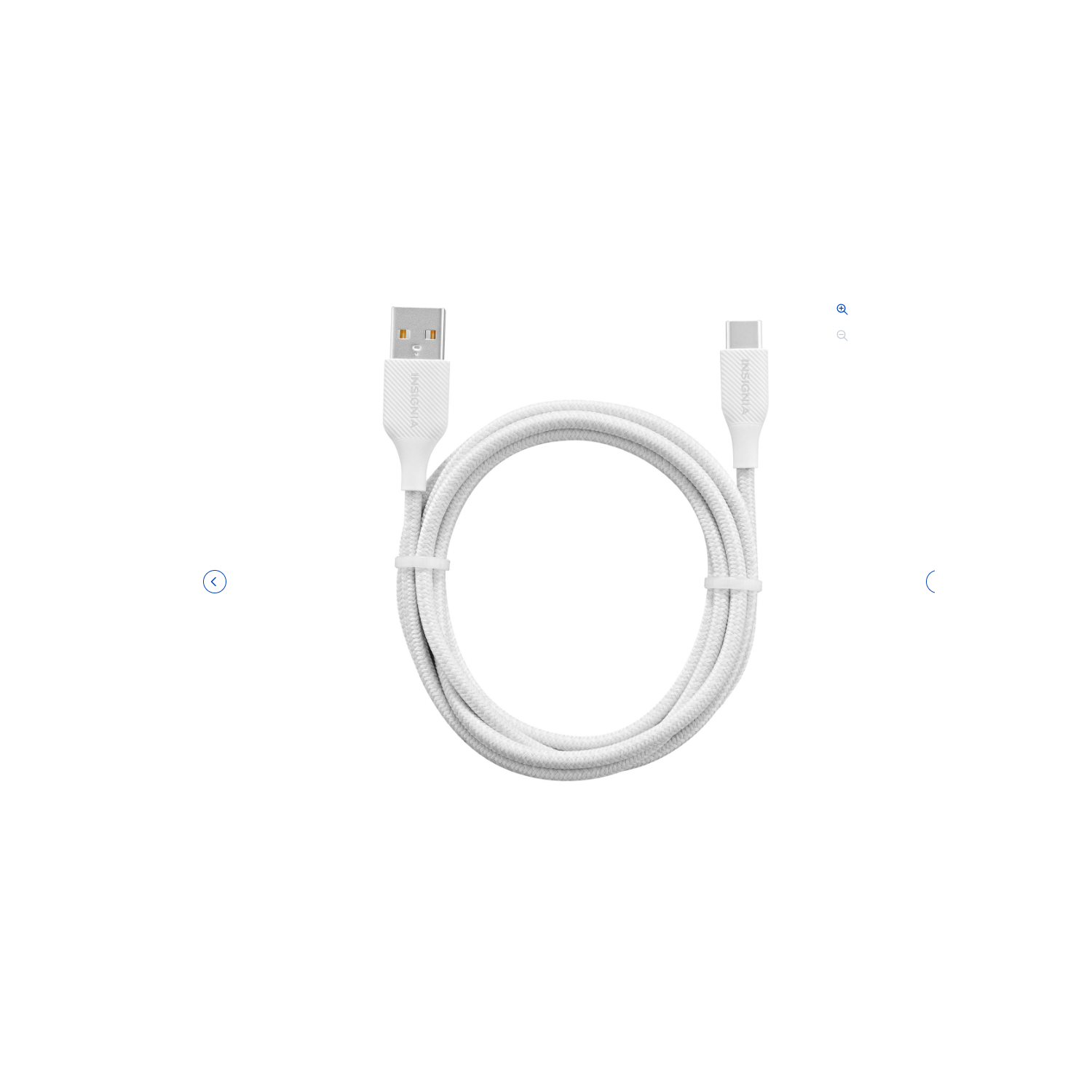 1,8&nbsp;m d'Insignia - Remis à neuf (Bon état) Câble tissé USB-C à USB-A (NS-MCAW621C-C) - Blanc