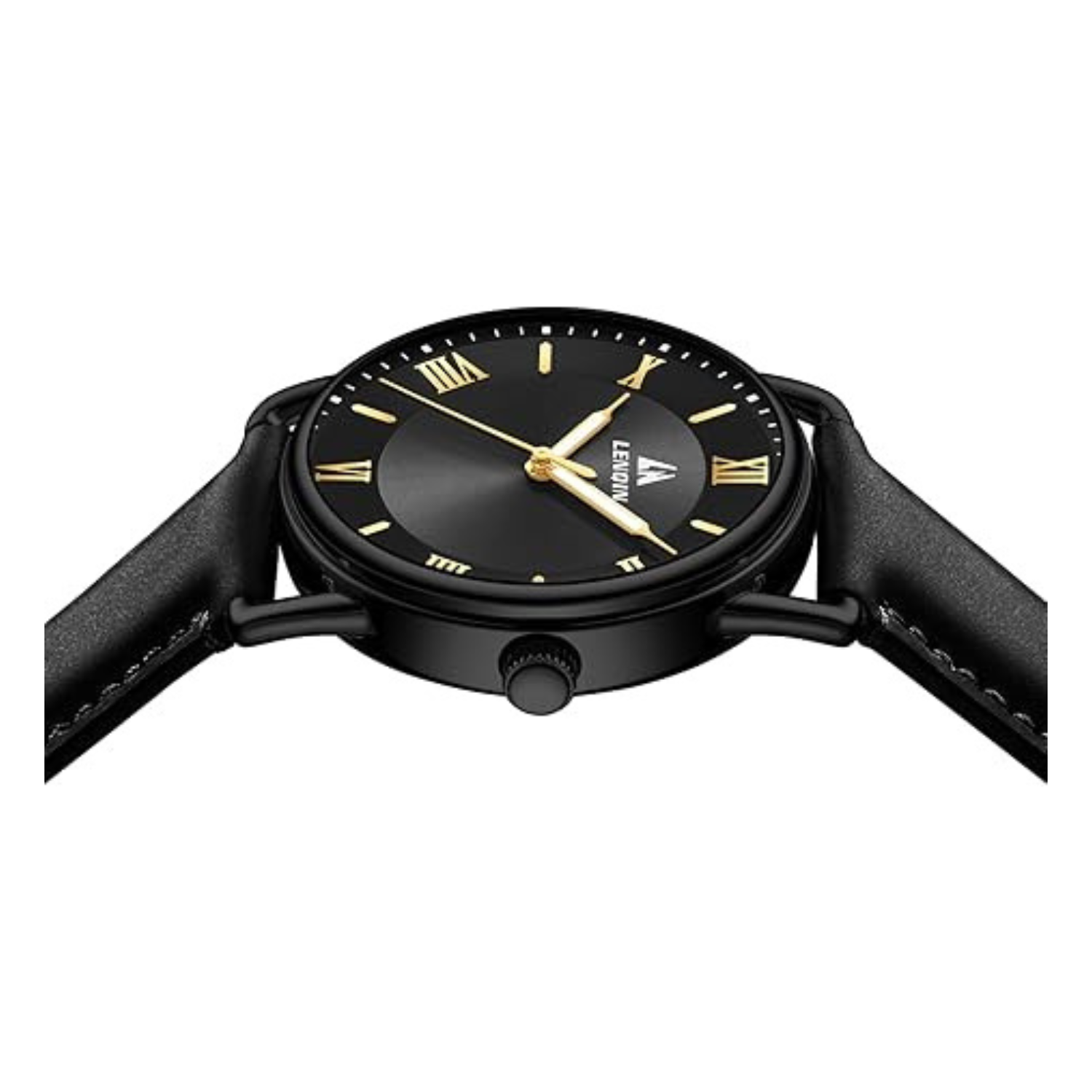 LN LENQIN Mens Watches Analog Quartz Watches Men 30M Waterproof Mens Wrist Watches Fashion Business Watches for Man Leather Watches