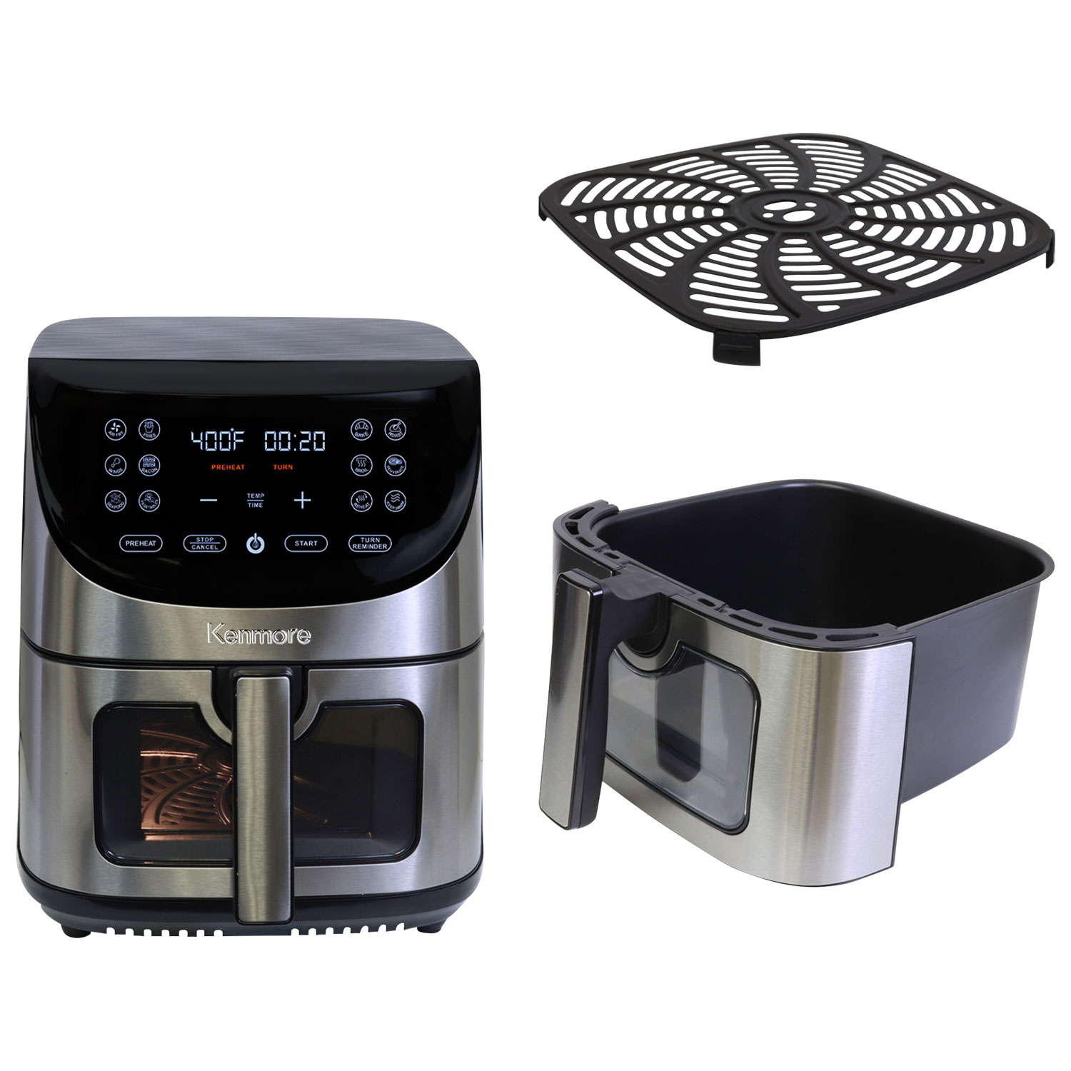 Kenmore Digital Air Fryer - 7.8L/8QT - Black