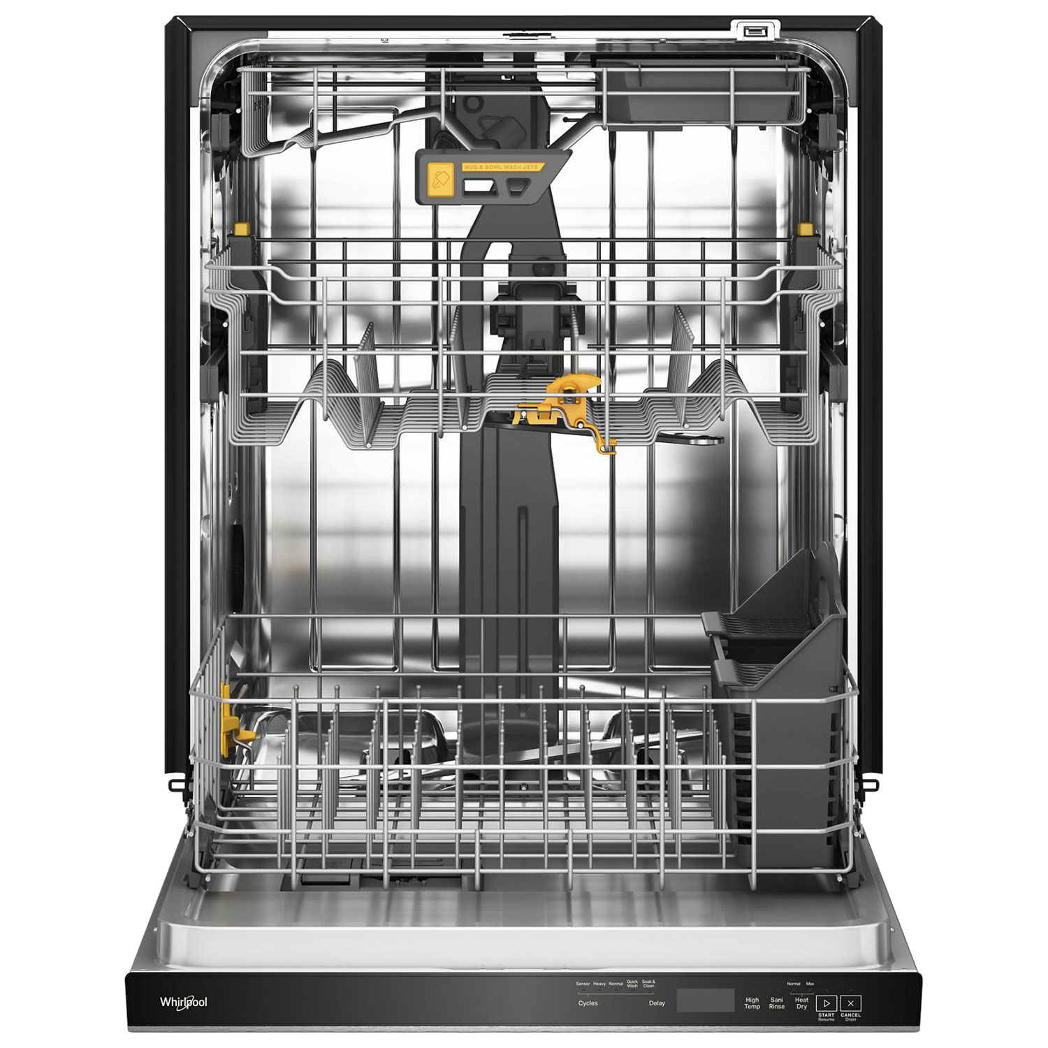 Whirlpool 24" 47dB Built-In Dishwasher w/ Stainless Tub & Third Rack -Fingerprint Resistant Stainless