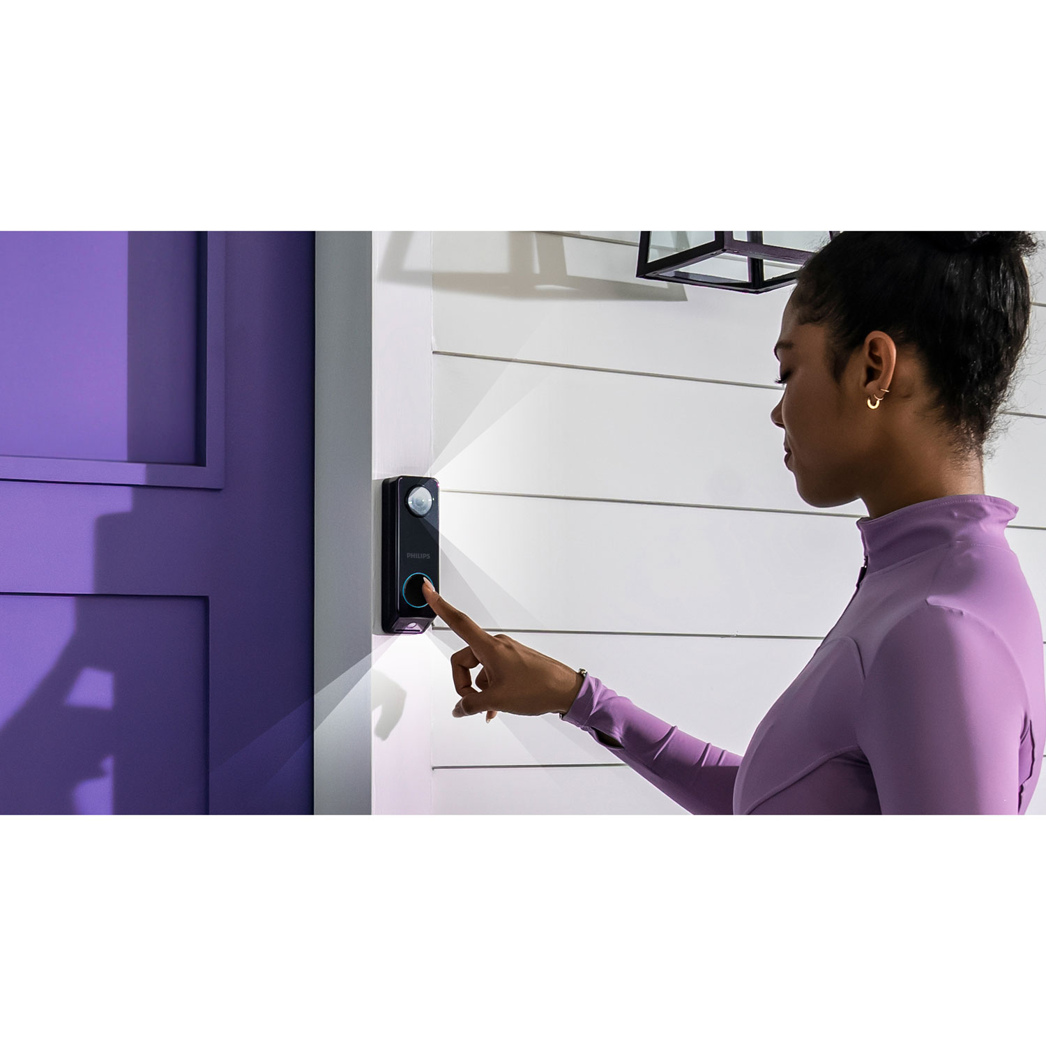 Philips 7000 Series Wire-Free 2K Dual-Cam Video Doorbell - Black
