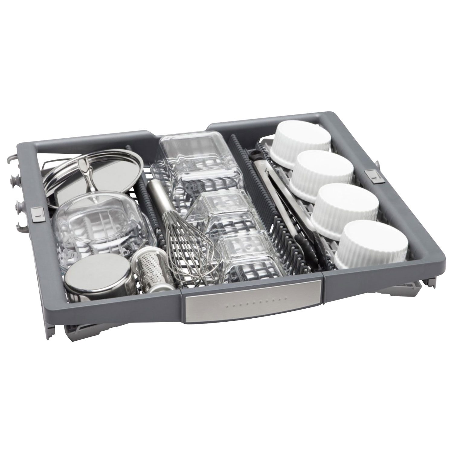 Bosch 800-Series 24" 42dB Built-In Dishwasher w/ Stainless Steel Tub & Third Rack - Stainless