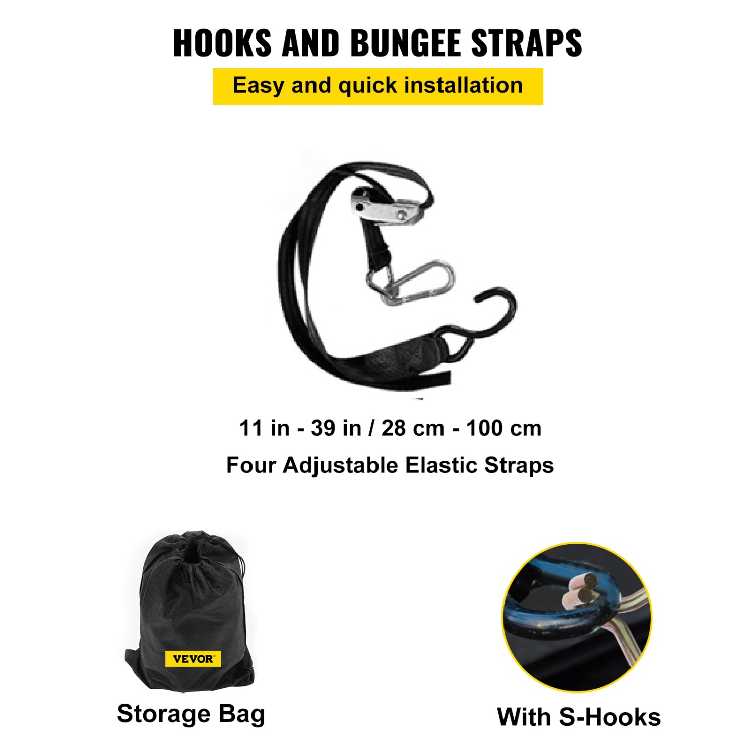 VEVOR 8' x 6.7' Cargo Net with Mesh, for Pickup Truck Bed, Heavy Duty Cargo Nets with Cam Buckles & S-Hooks & Cross Strap, Truck Bed Cargo Net for