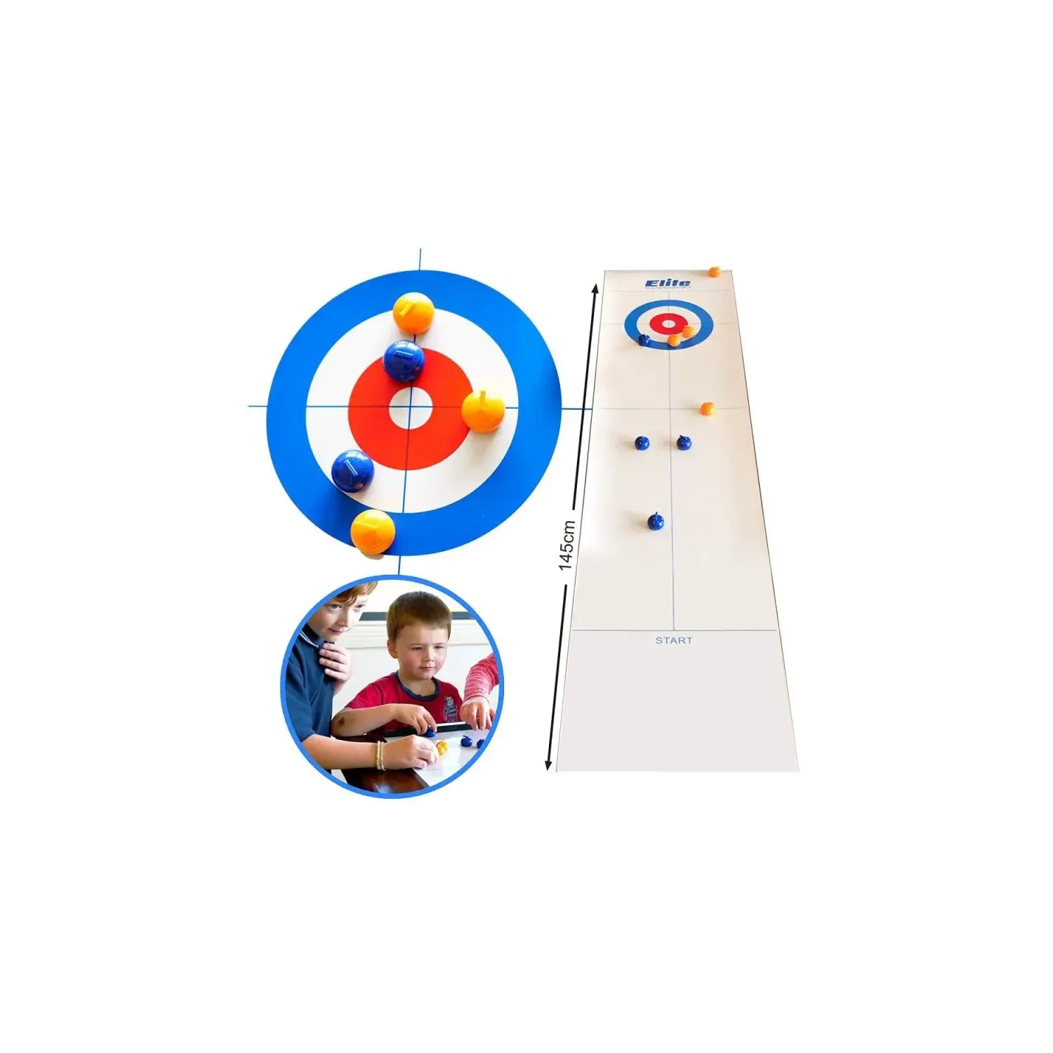 Jeu de curling de table pour adultes et famille. Jeu de sport intérieur amusant pour tout le monde