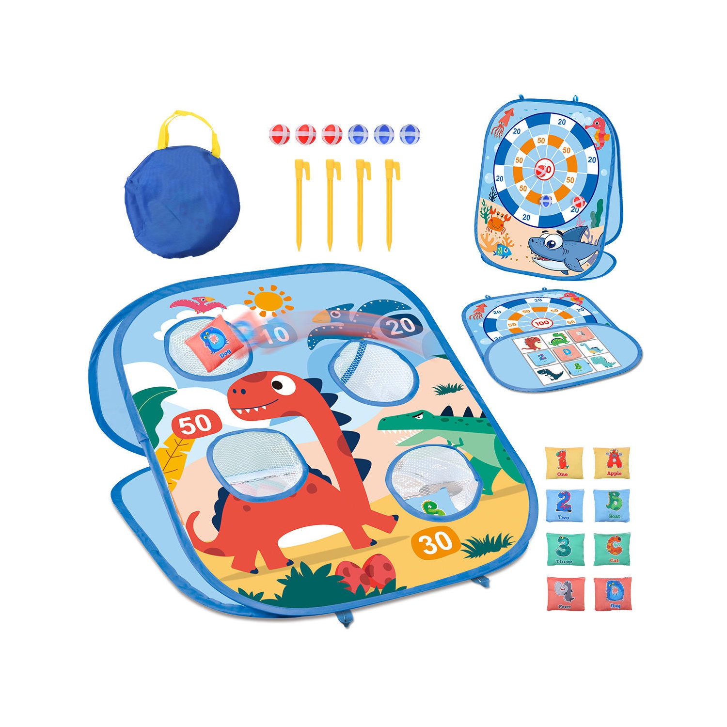 Jeu de poches pour enfants de 3 à 8 ans, jeux de poches pour enfants, jeux d'intérieur et d'extérieur, cadeau d'anniversaire pour filles