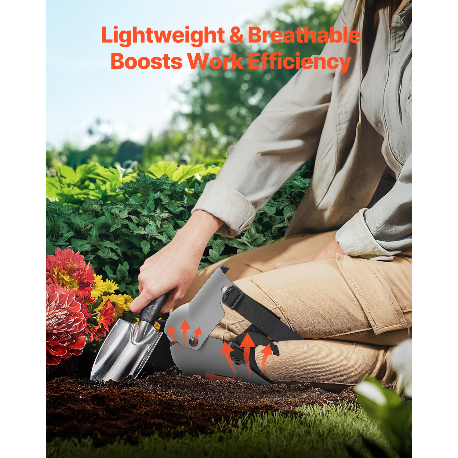 VEVOR Knee Pads for Work, Extra Thick Construction Knee Pads with Foam Cushion - Pro Protection & Comfort, Work Knee Pads|Gardening Knee