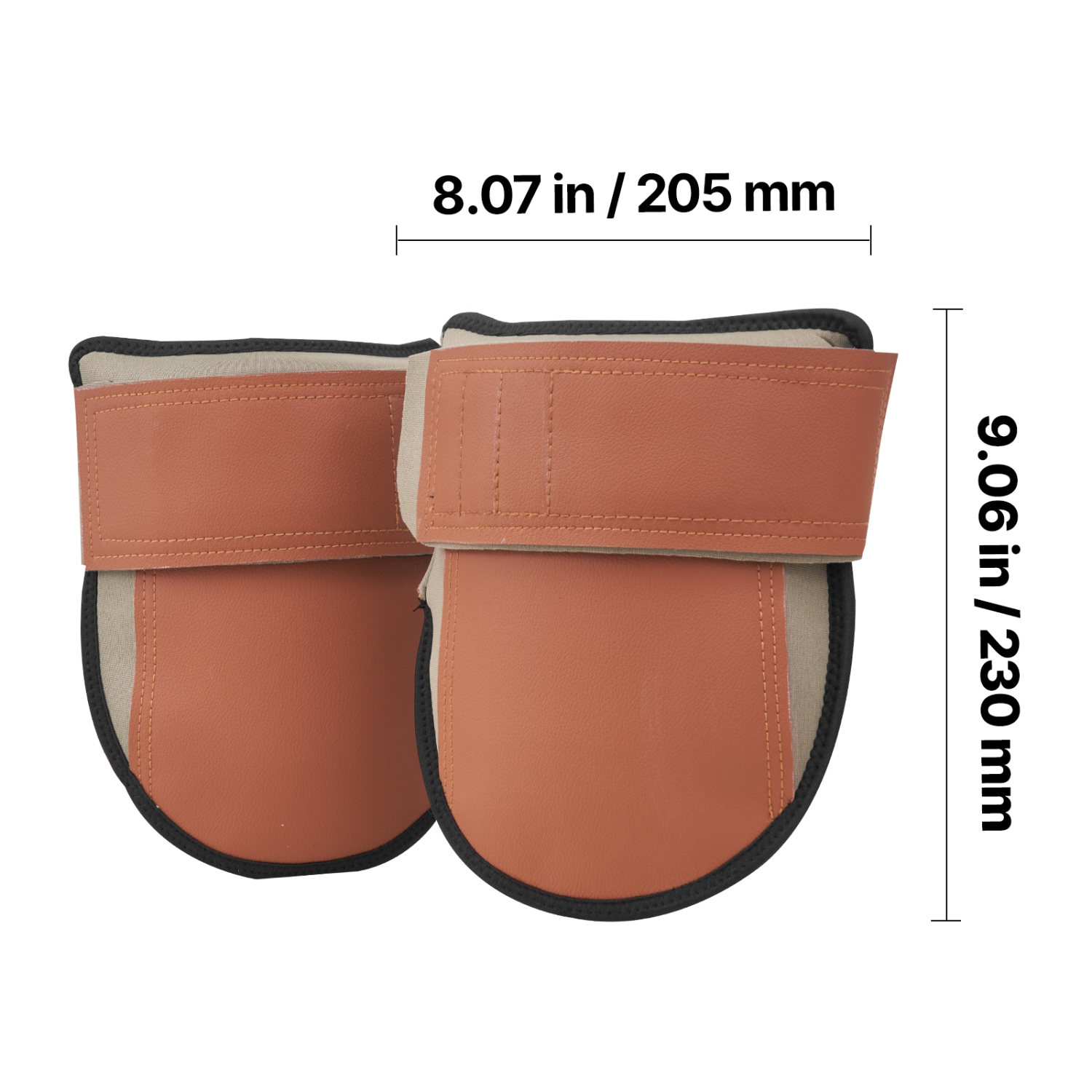 VEVOR Knee Pads for Work,Durable Leather Construction Pads,Machine Washable Work Knee Pads,Easy to Wear and Take off,Extra Thick Knee Support for