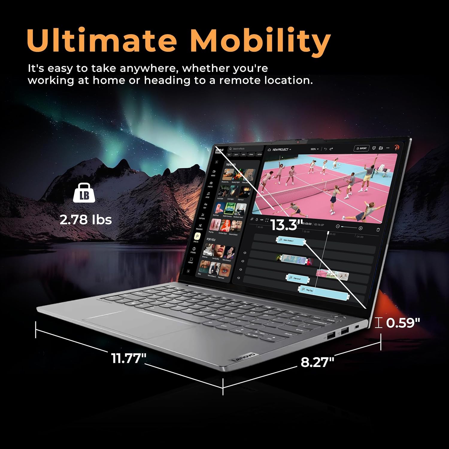Open Box - Lenovo ThinkBook 13S 13.3" WQXGA Business Laptop, Intel Evo i7-1165G7, 16GB DDR4 RAM, 512GB PCIe SSD, Intel Iris Xe Graphics, Backlit