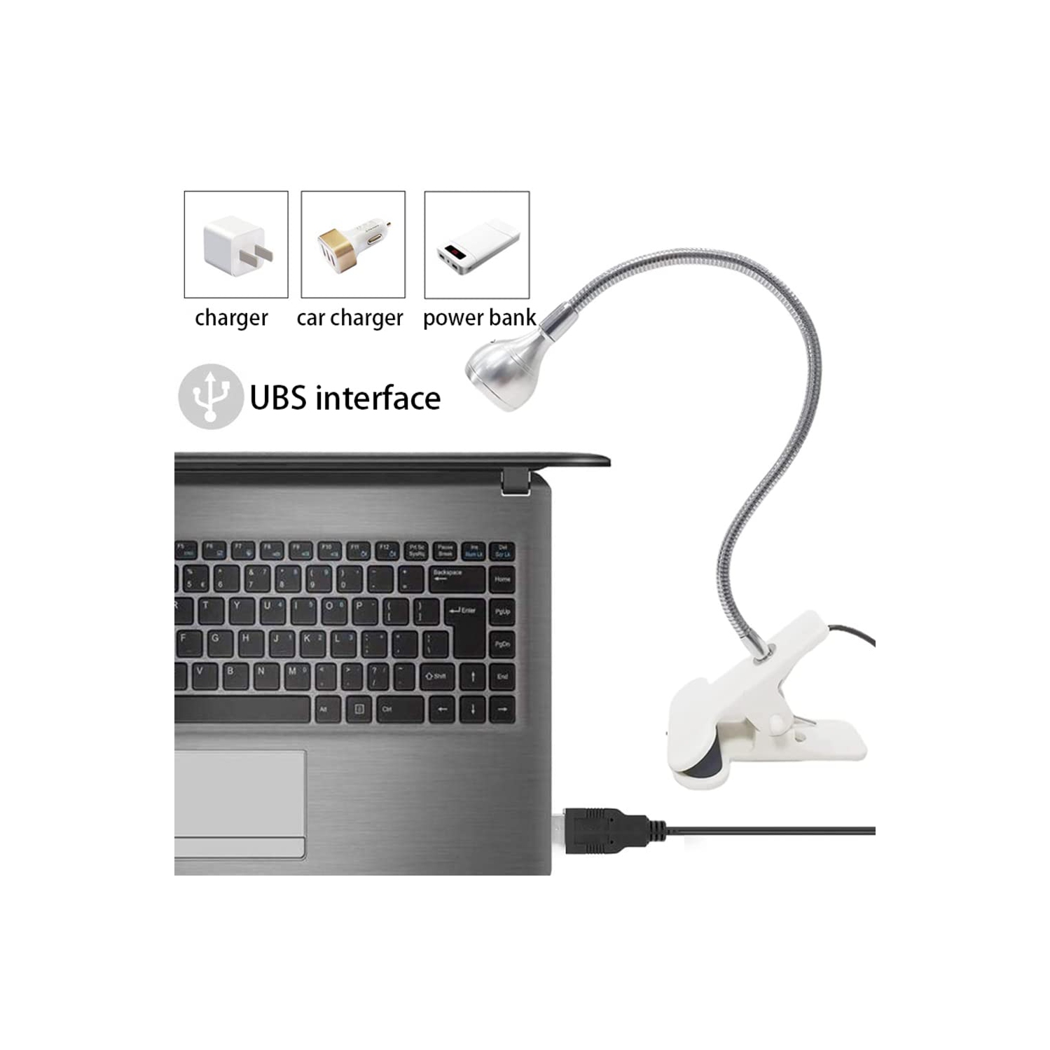 Lampe UV pour ongles, mini lampe UV pour ongles en gel LED Curing Lampe à col de cygne flexible et pince 3&nbsp;W portative petit séchoir à manucure