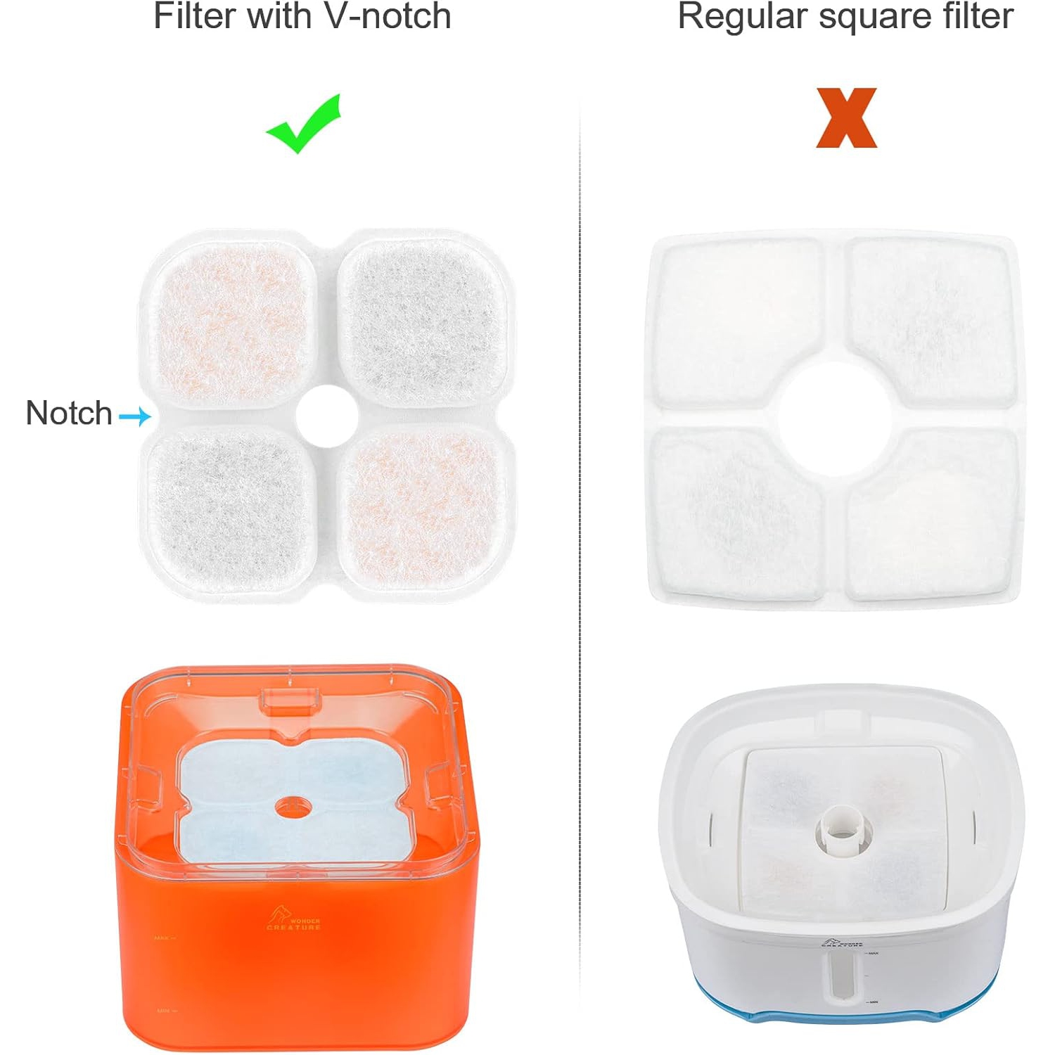 Fontaine d'eau pour chat en acier inoxydable de 3 litres - triple filtration, trois modes de débit, lumière LED, eau fraîche, facile à nettoyer