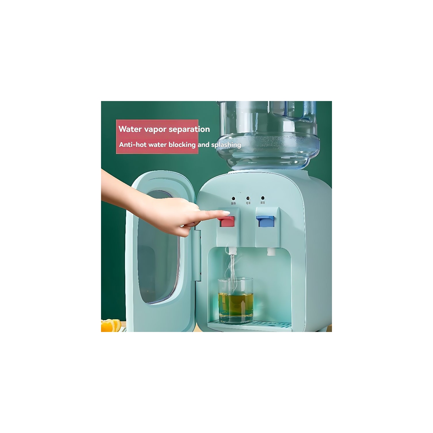 Warm and hot portable water dispenser - light weight, low noise, leak-proof, space saving, 304 stainless steel interior, suitable for home/office