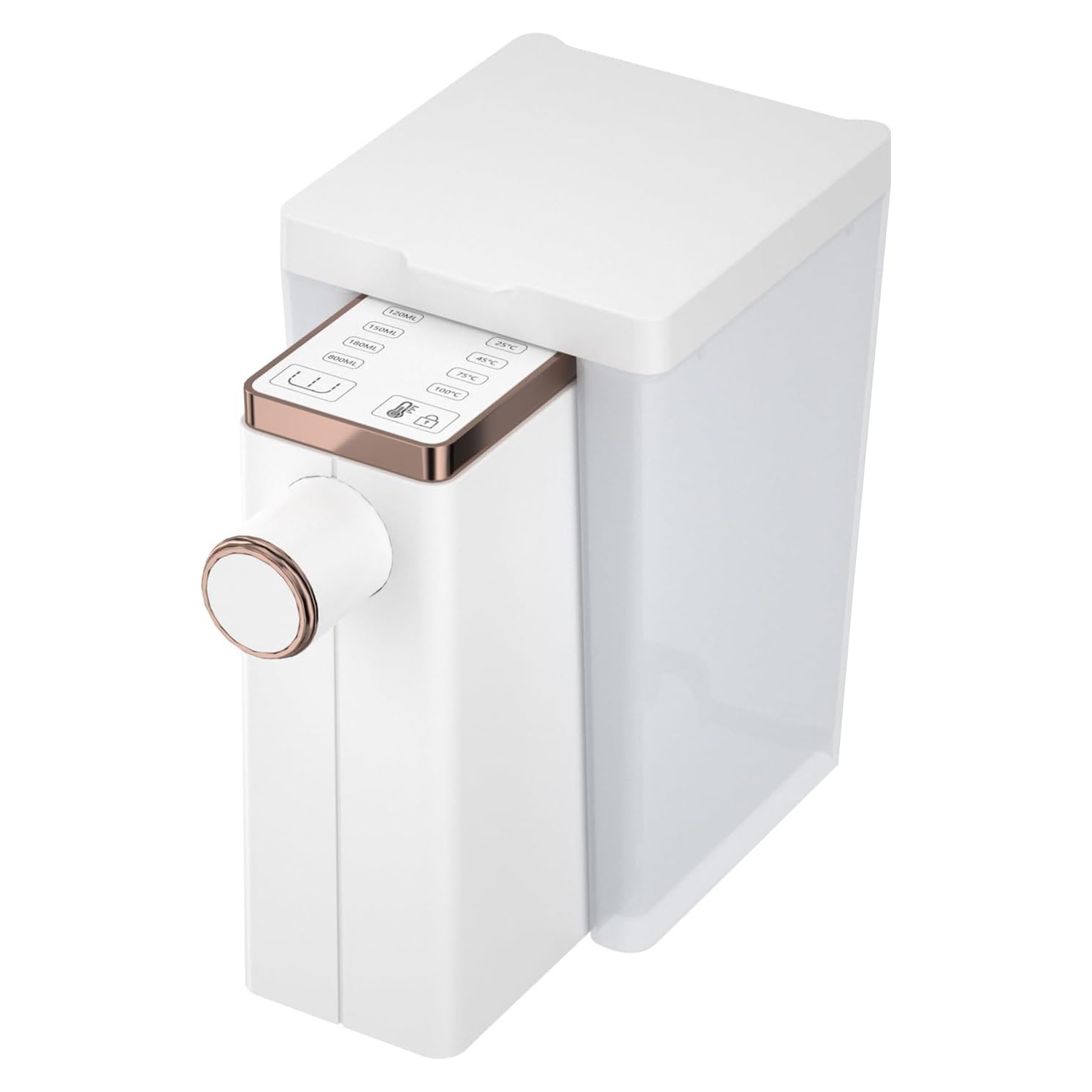 2100W Mini Water Heater – 3 seconds instant heating, fast water heating, 4 temperature settings, child lock smart safety function and portable